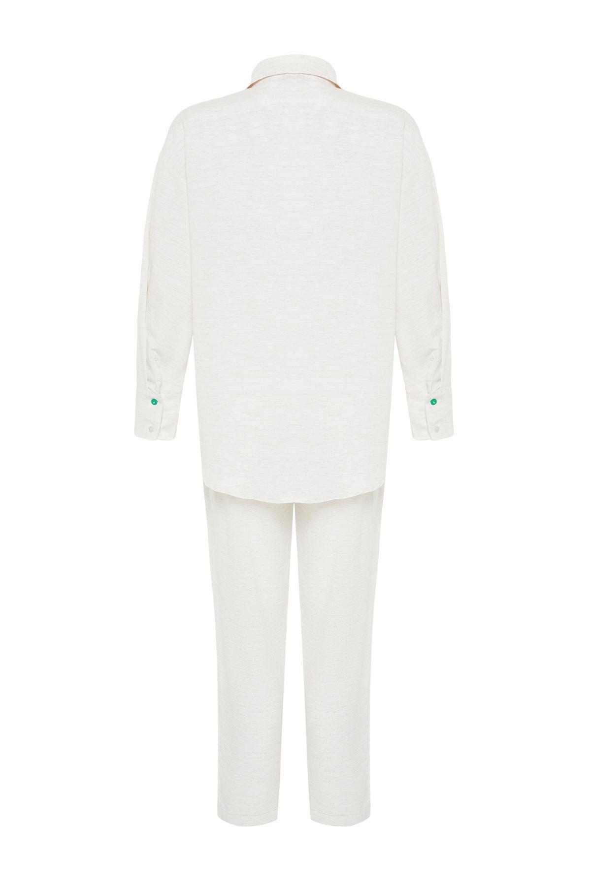 White Linen Co-Ord Set, , large image number 6