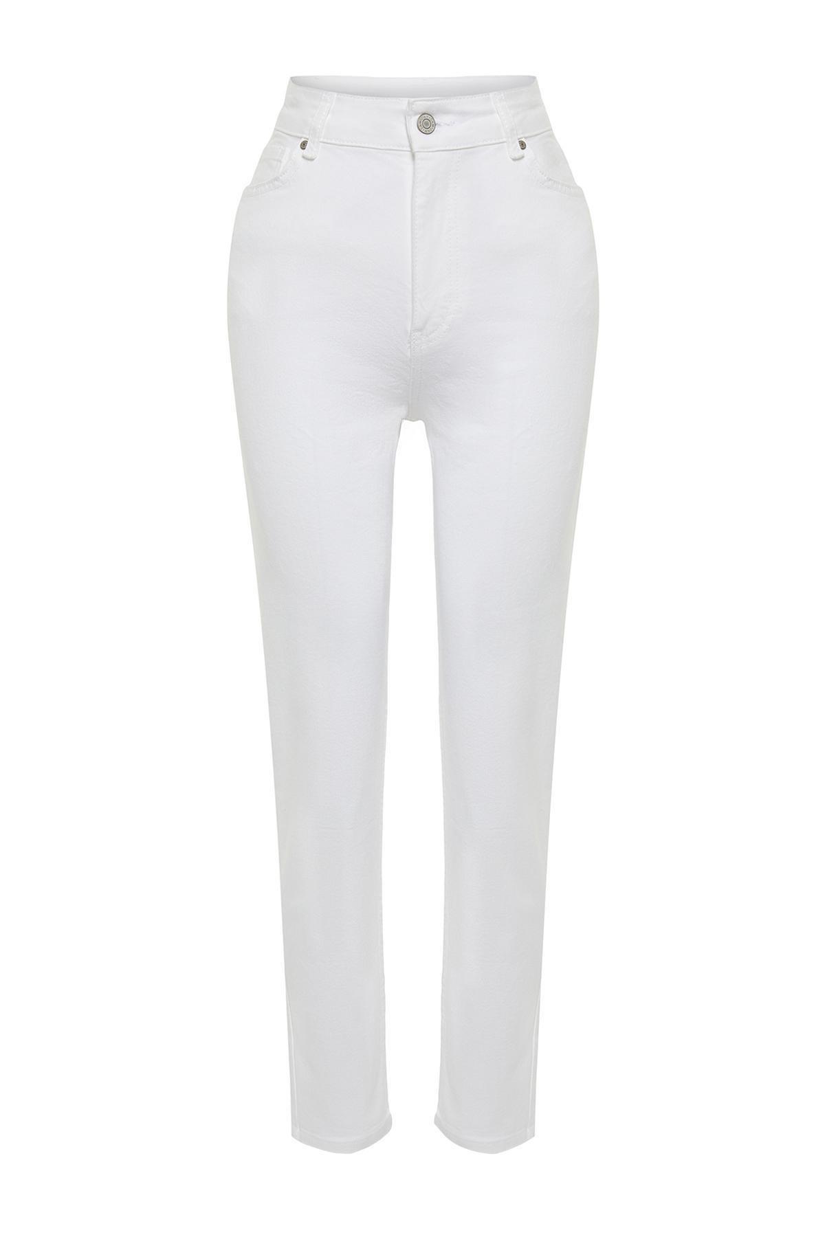 White More Sustainable High Waist Mom Jeans, , large image number 5