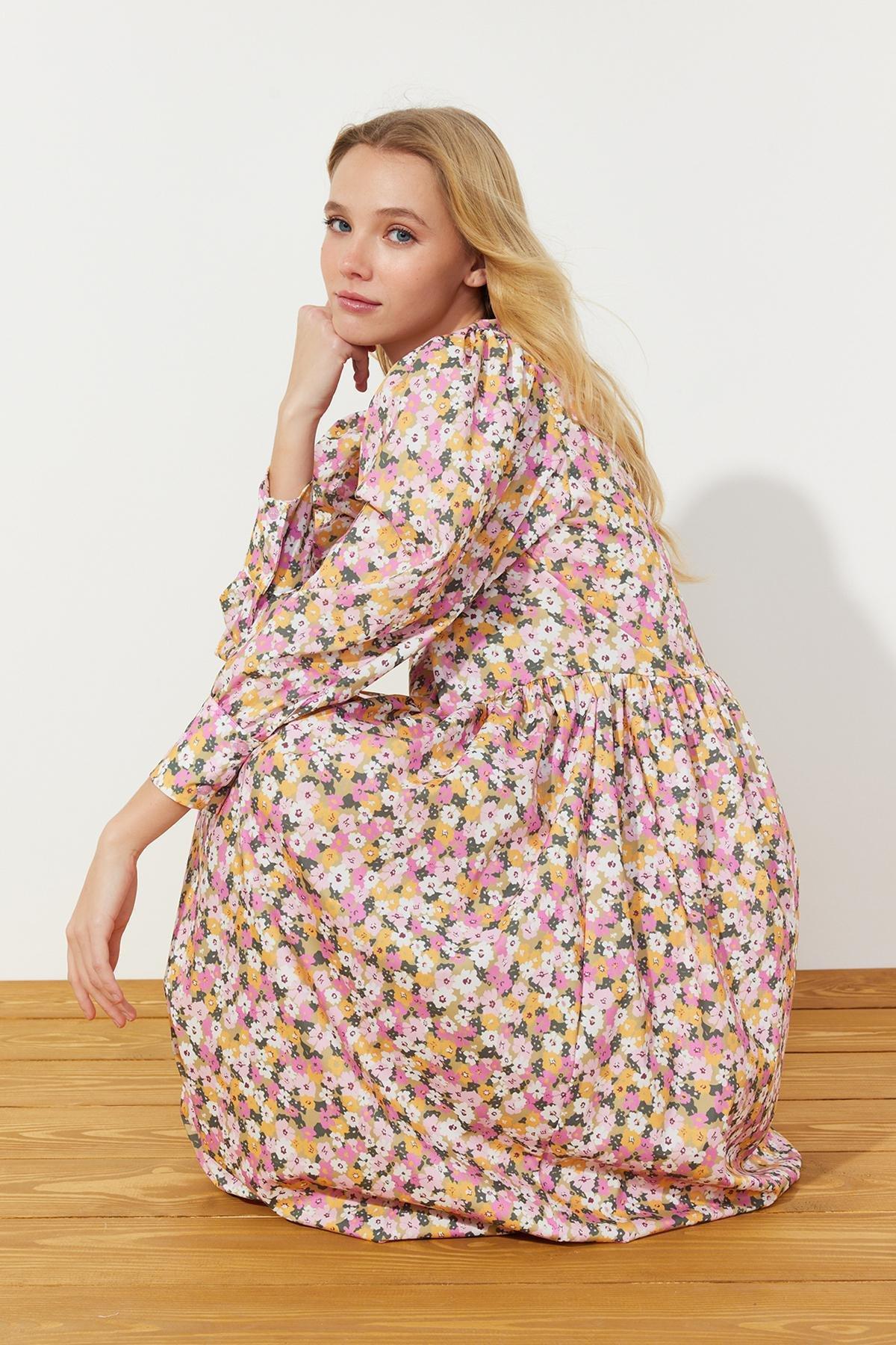 Multicolour Patterned Woven Dress, , large image number 1