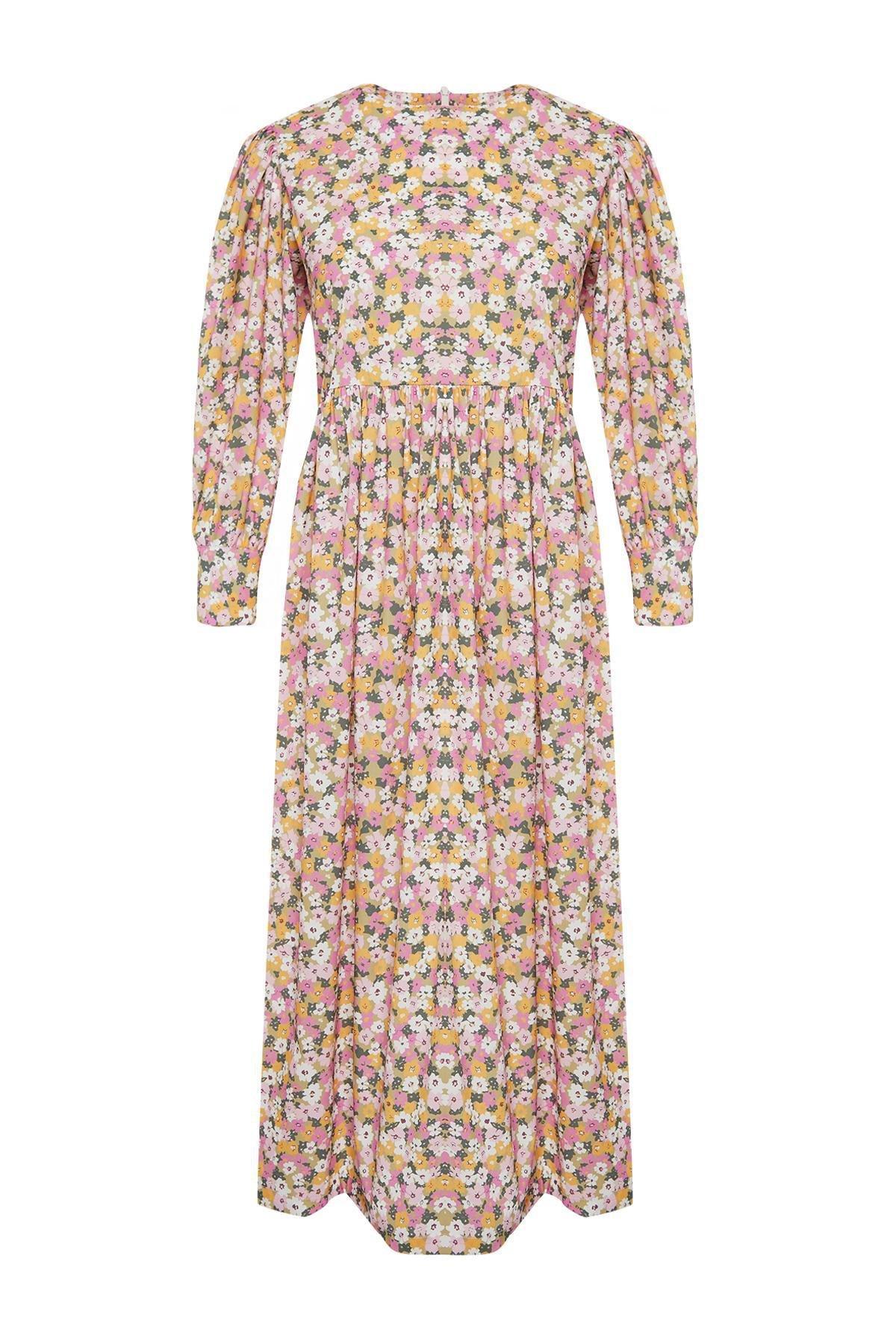 Multicolour Patterned Woven Dress, , large image number 5