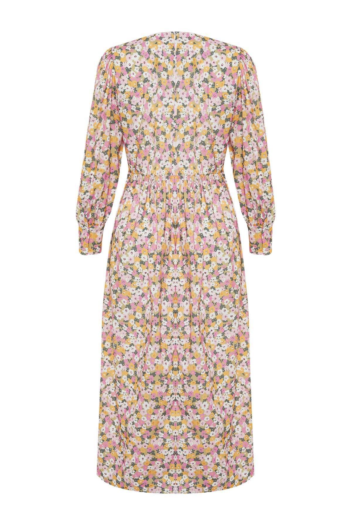 Multicolour Patterned Woven Dress, , large image number 6