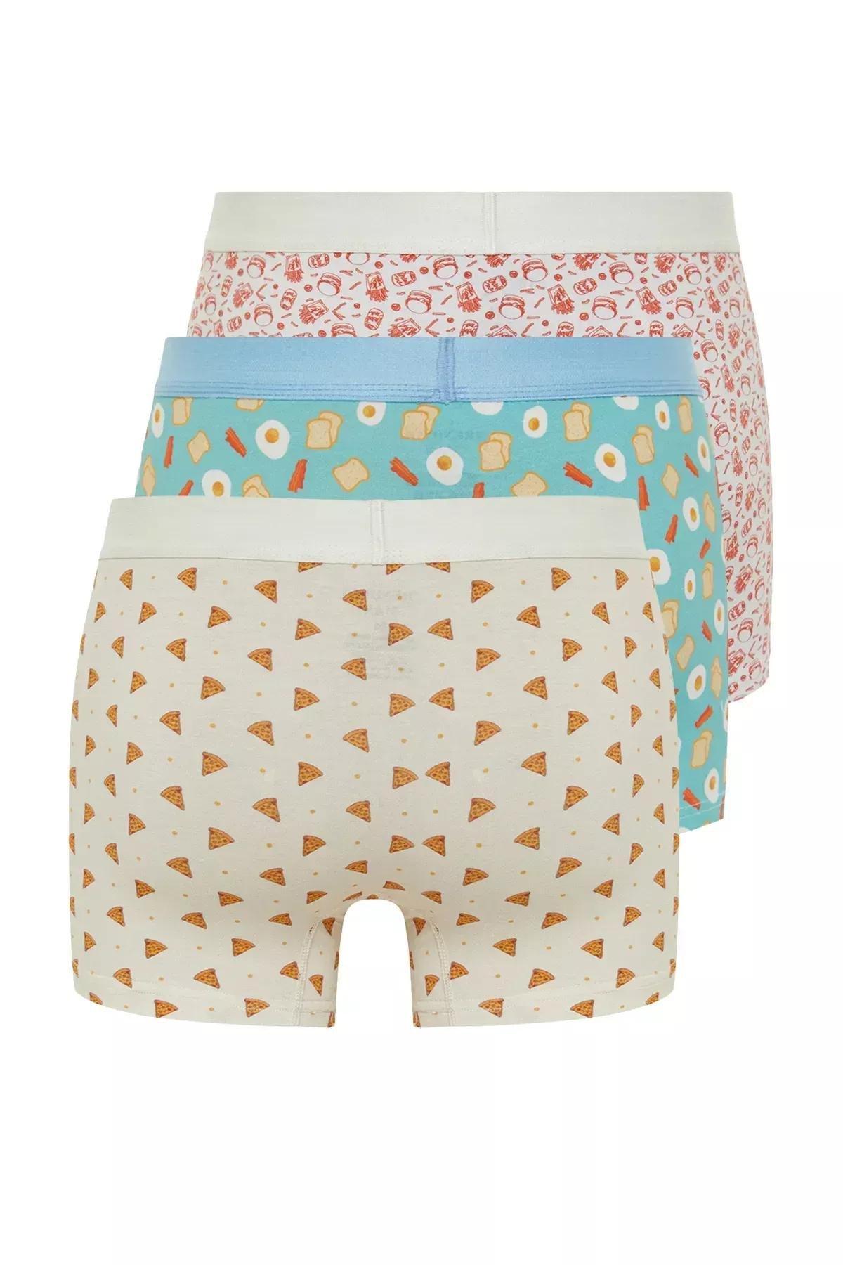 Multicolour Patterned Cotton Boxer, Set of 3, C101_5710, medium