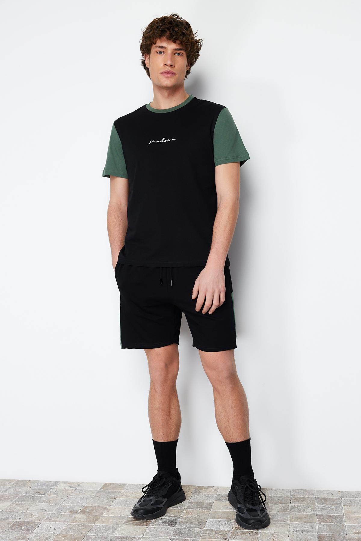 Black Knitted Pyjamas Set, , large image number 4