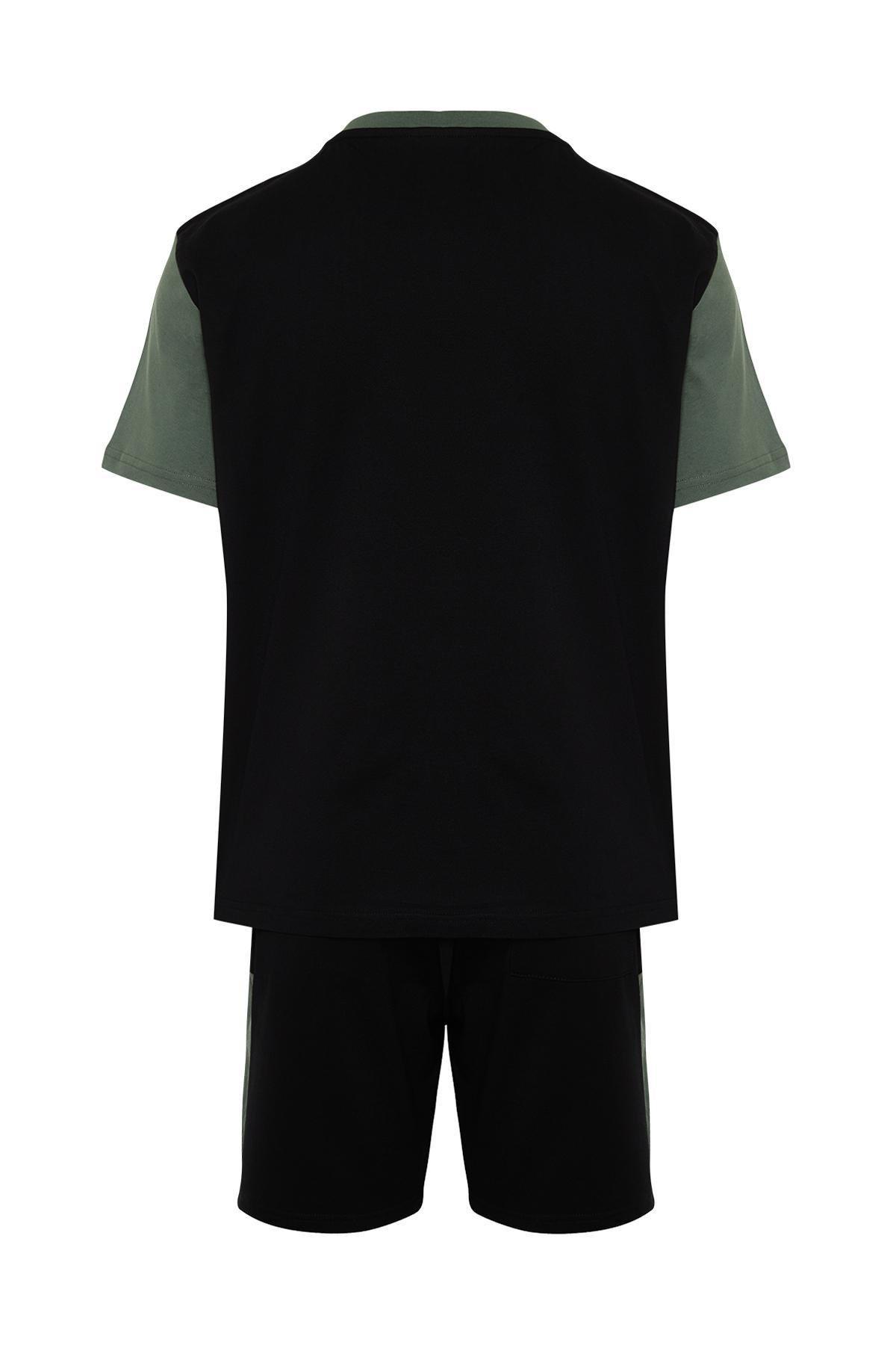 Black Knitted Pyjamas Set, , large image number 6