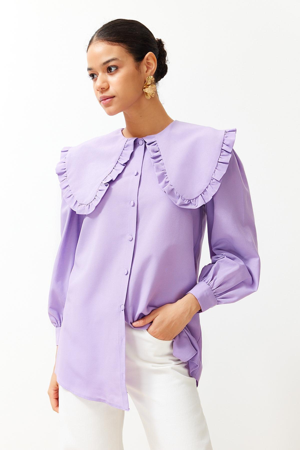 Purple Woven Shirt, , large image number 1