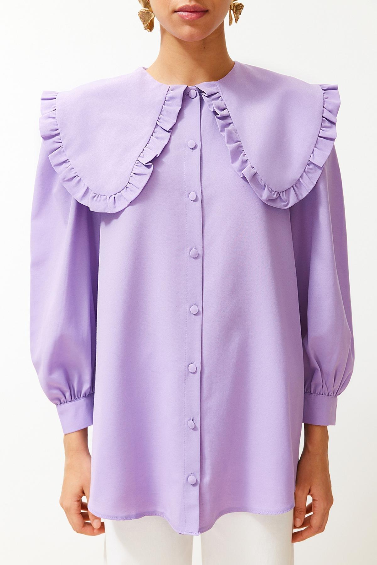 Purple Woven Shirt, , large image number 3