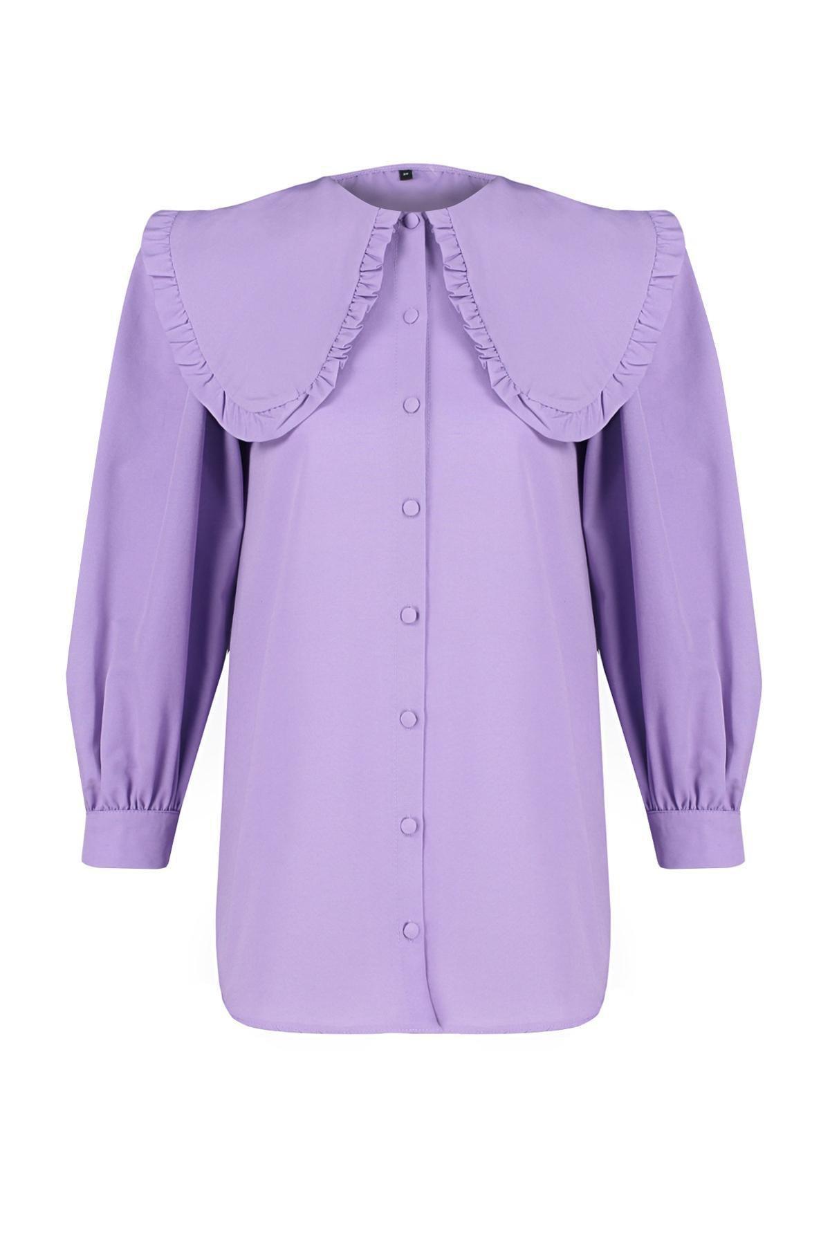 Purple Woven Shirt, , large image number 5