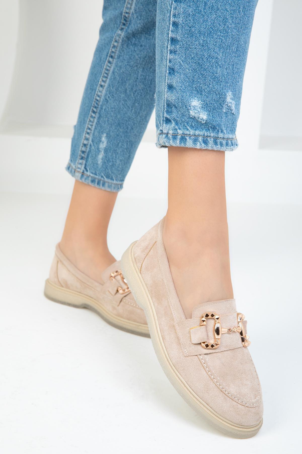 SOHO - Beige Suede Casual Shoes