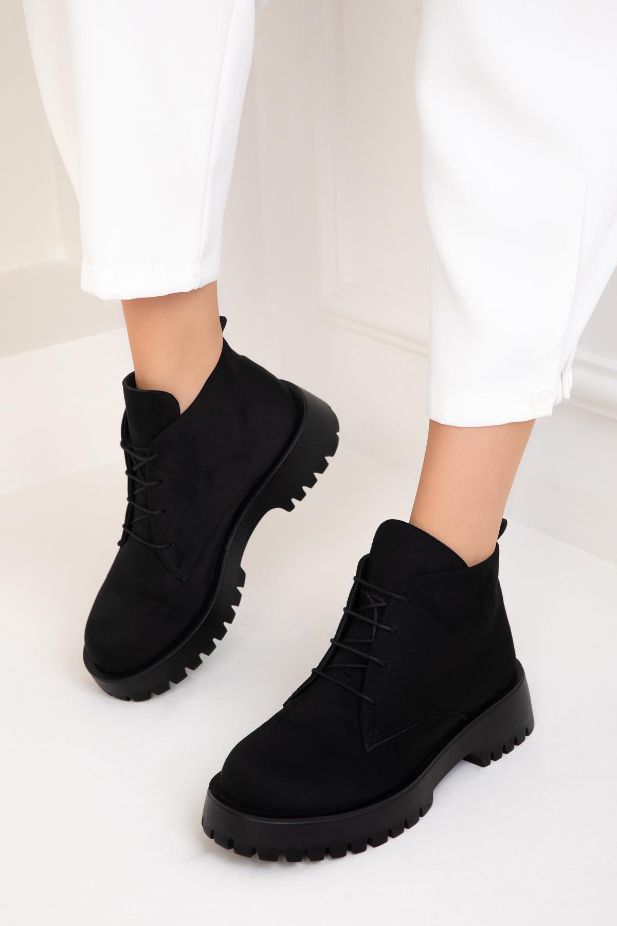 Black Suede Boots, , large image number 4