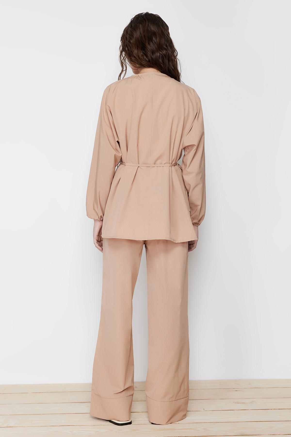 Beige Woven Co-Ord Set, , large image number 5