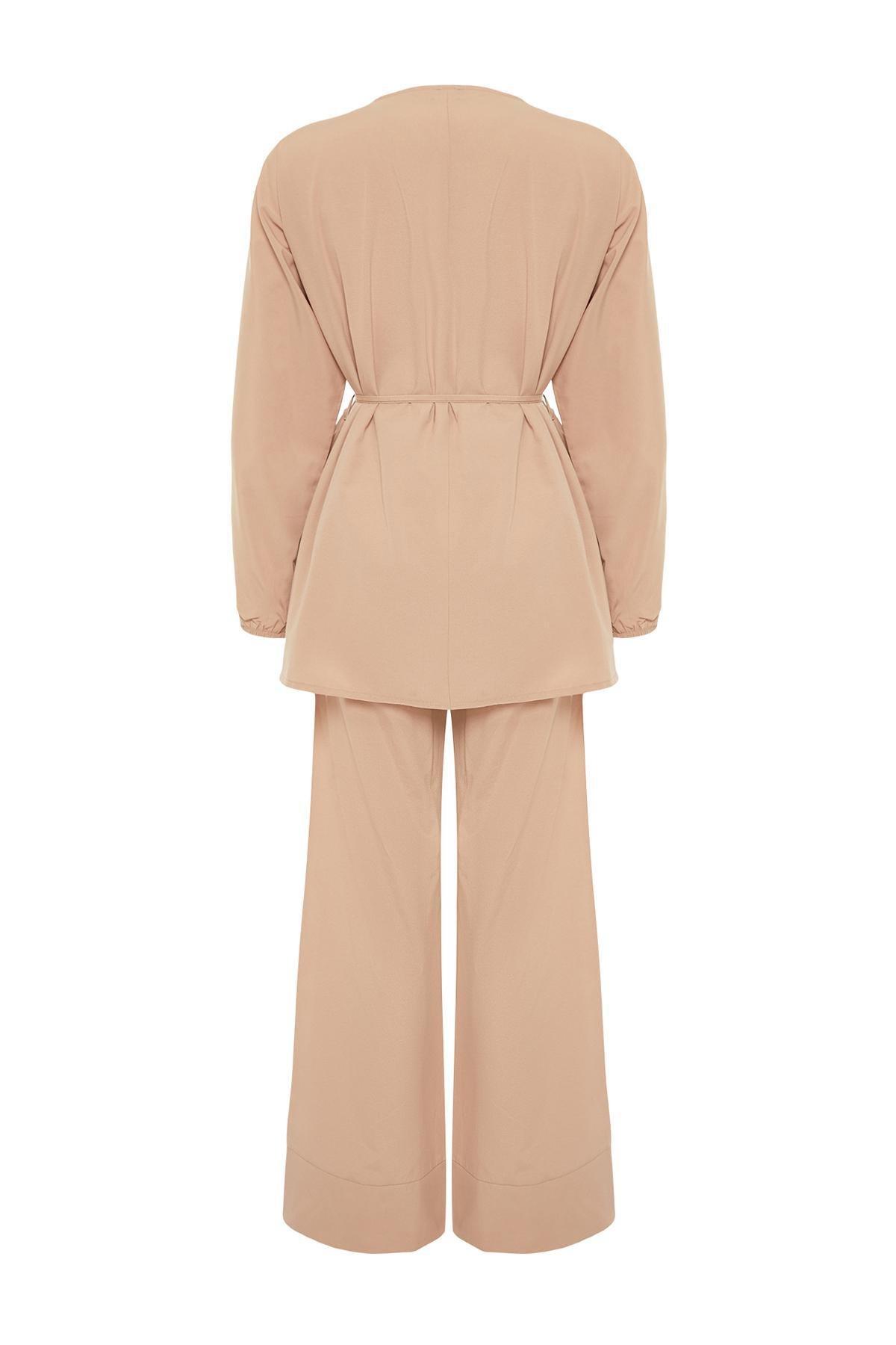 Beige Woven Co-Ord Set, , large image number 7
