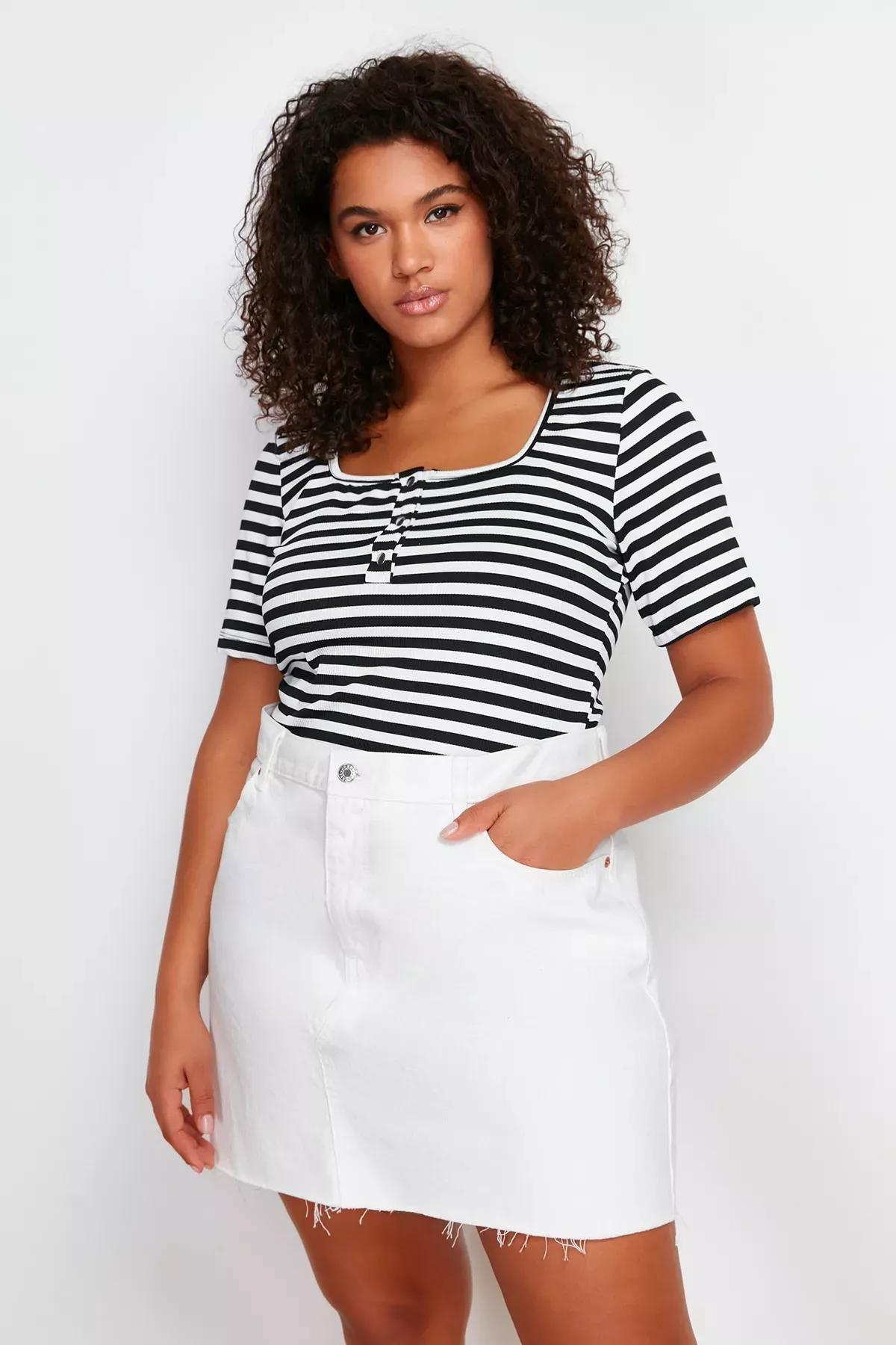 Multicolour Striped Basic Shirt, C101_1458, large image number 0
