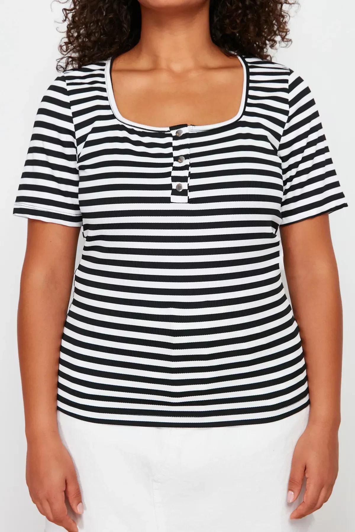 Multicolour Striped Basic Shirt, C101_1458, large image number 4