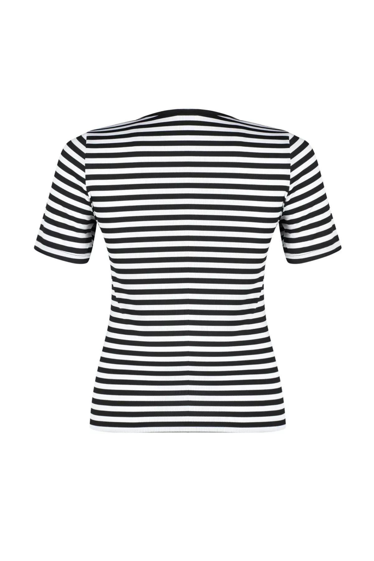 Multicolour Striped Basic Shirt, C101_1458, large image number 7