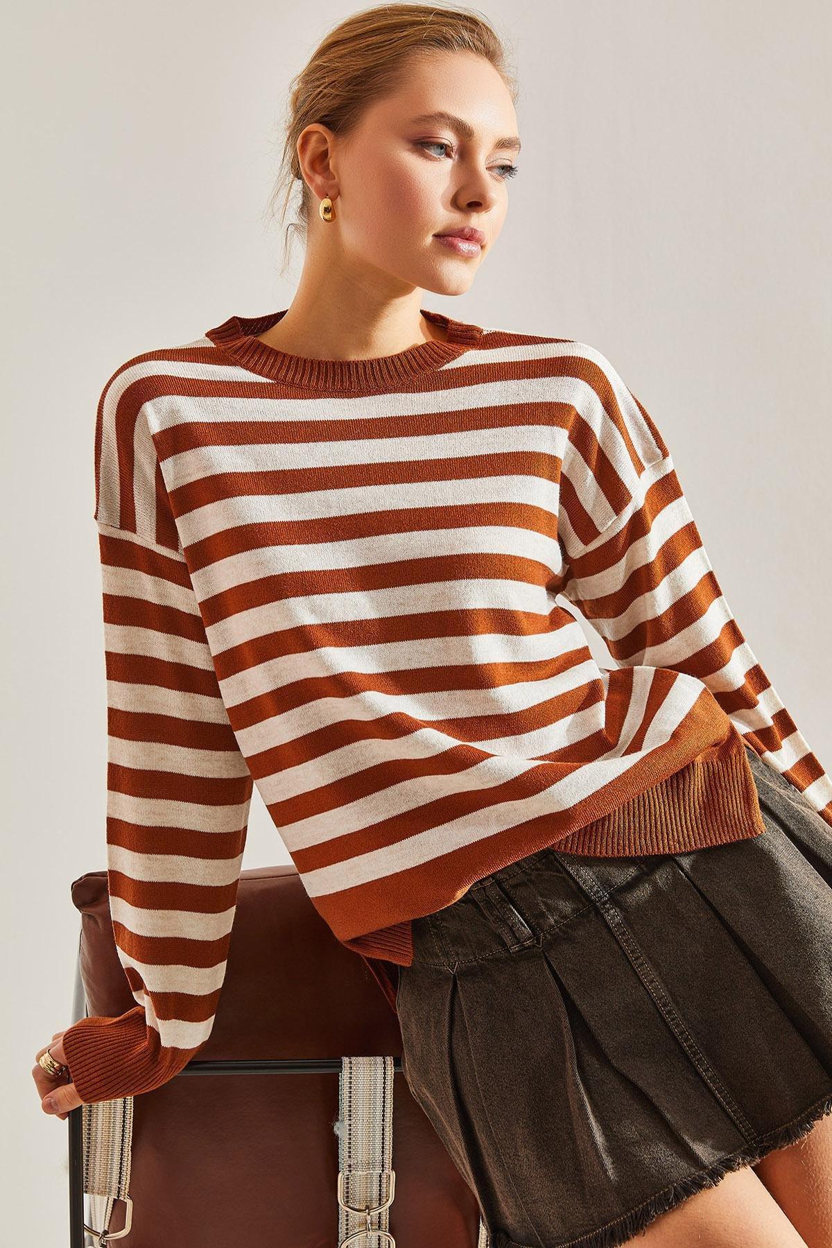 Multicolour Striped Sweater, C101_5575, large image number 0