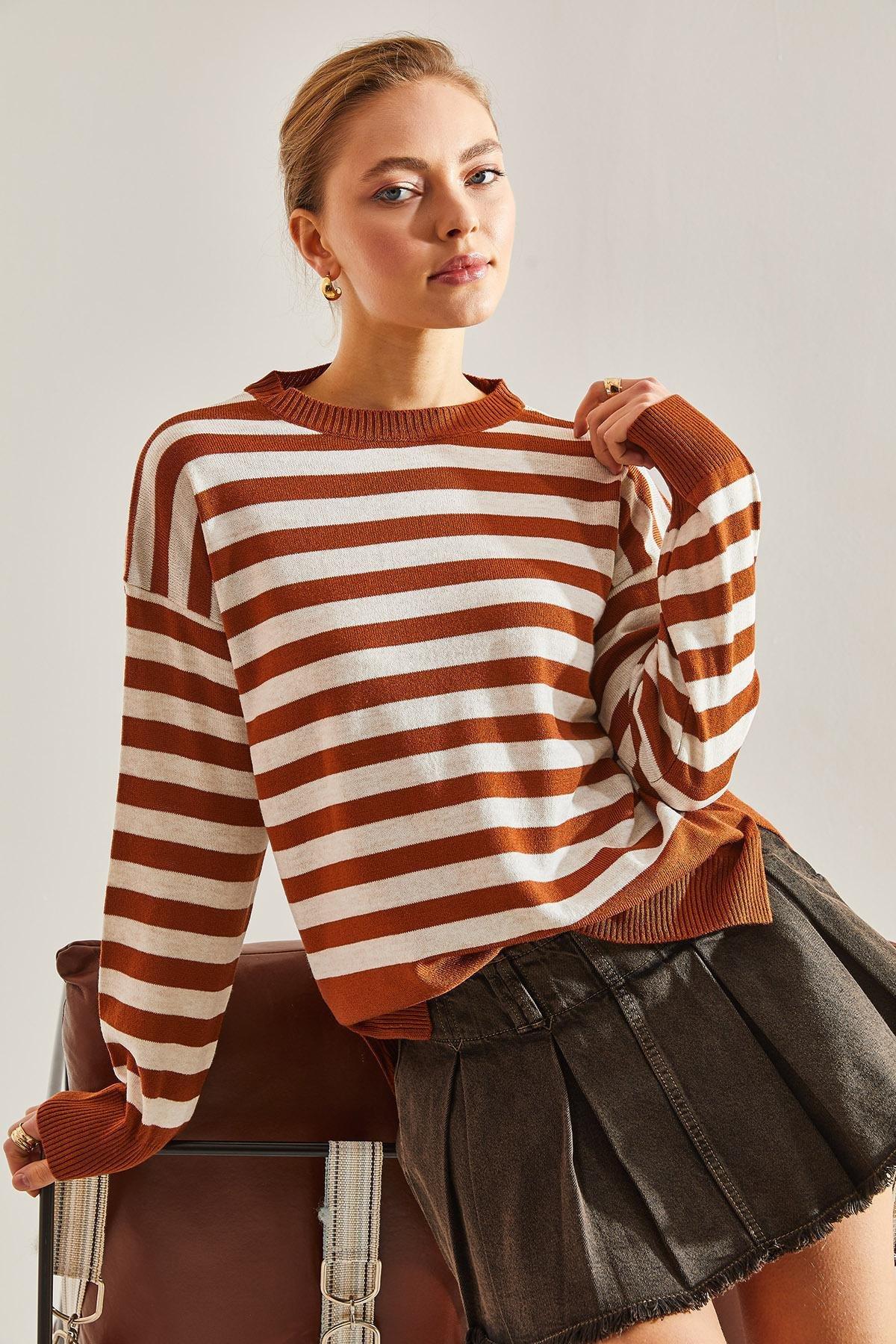Multicolour Striped Sweater, C101_5575, large image number 1