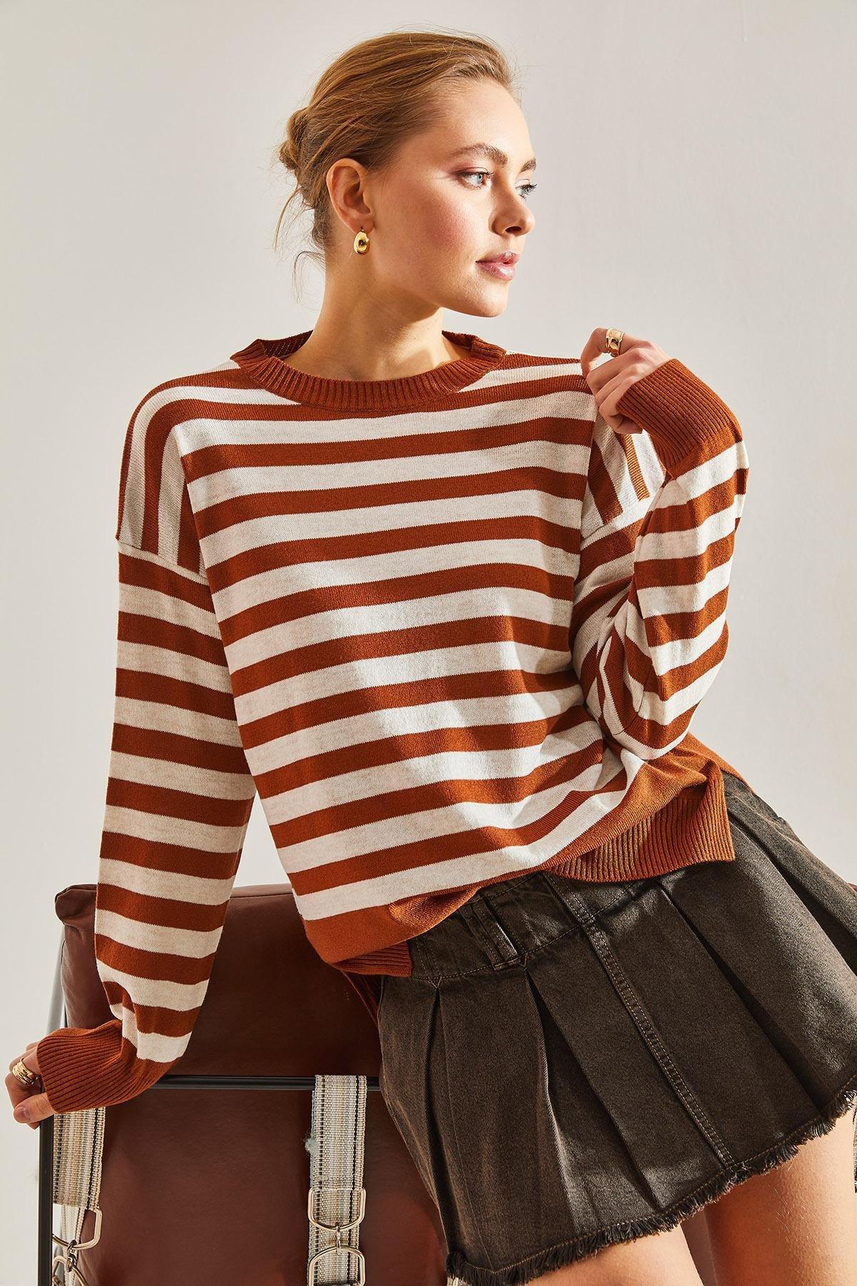 Multicolour Striped Sweater, C101_5575, large image number 2