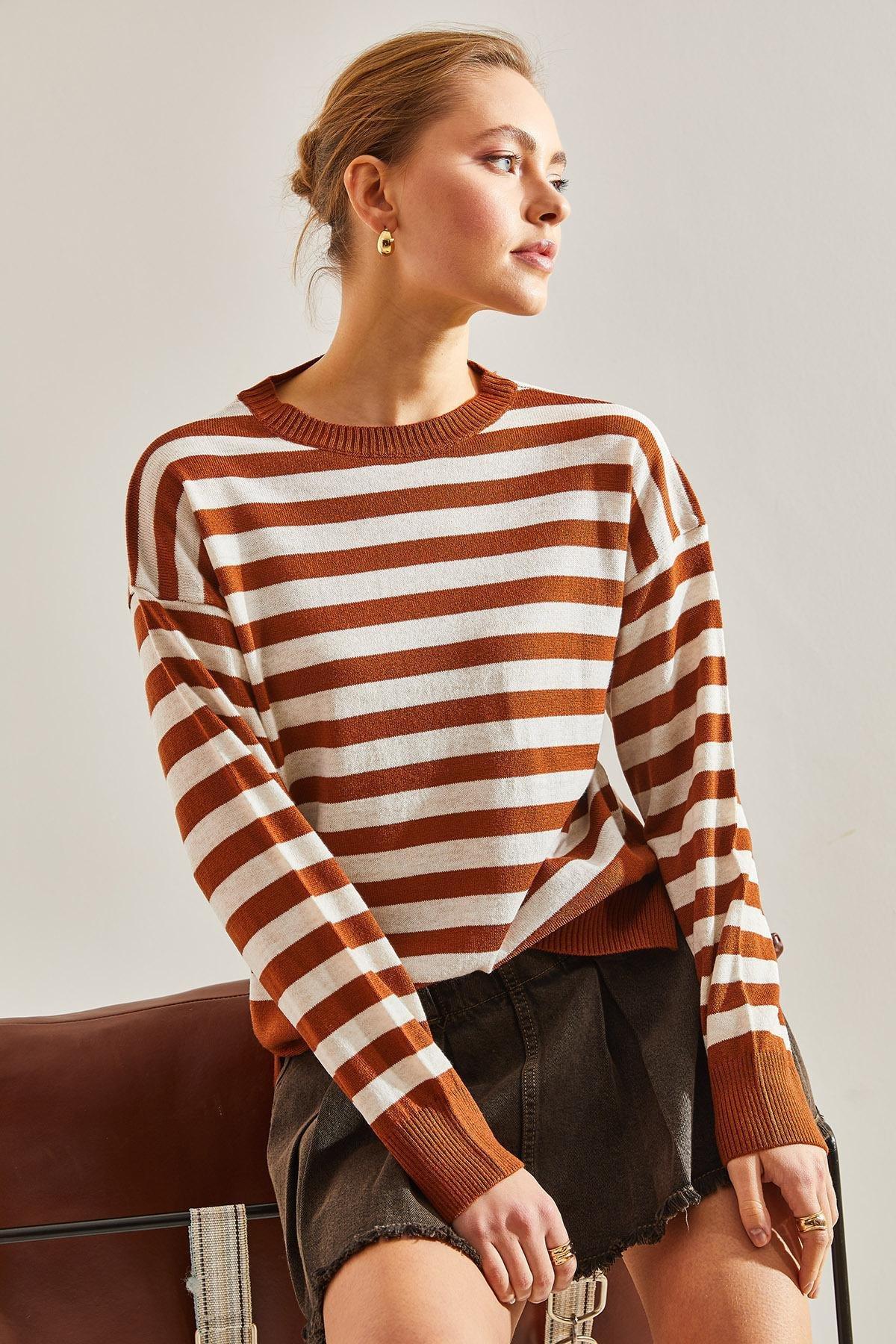 Multicolour Striped Sweater, C101_5575, large image number 4