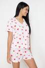 Trendyol - Multicolour Stripe And Heart Pajama Set