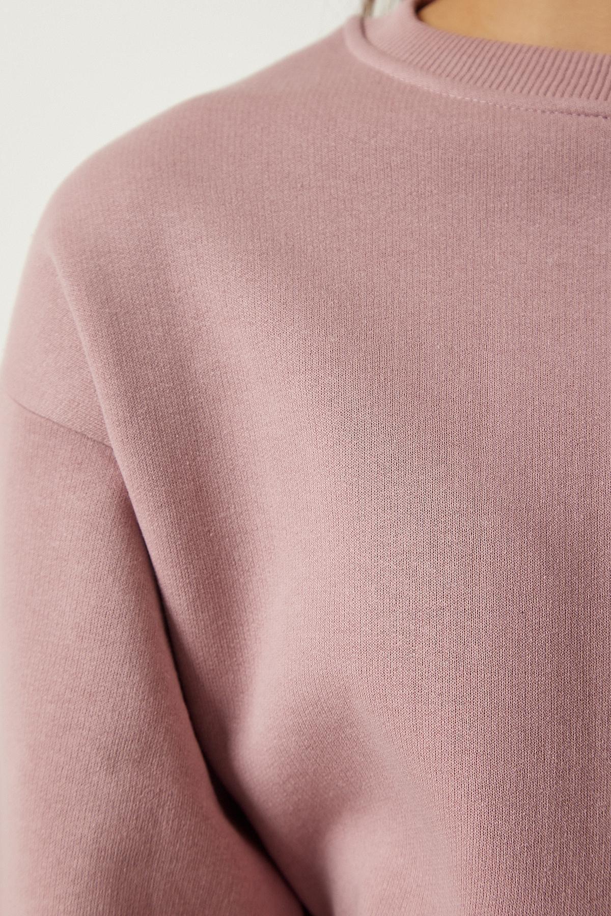 Pink Raised Sweatshirt, POWDER, large image number 4