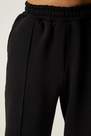 Happiness - Womens Black Hooded Raised Knitted Tracksuit Set DD01279, 2 x