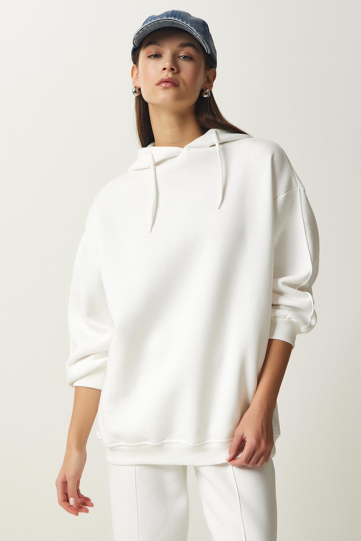 White Hooded Knitted Tracksuit, , large image number 3