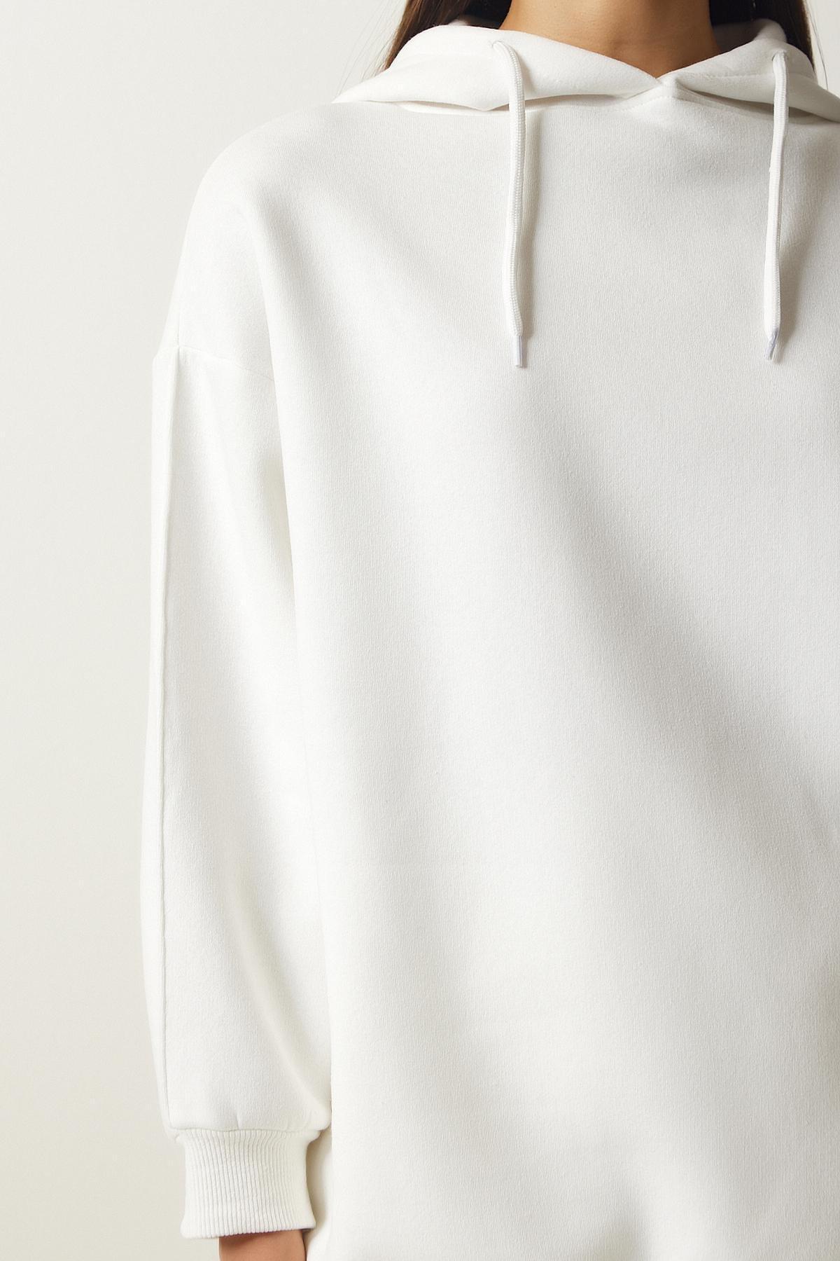 White Hooded Knitted Tracksuit, , large image number 4