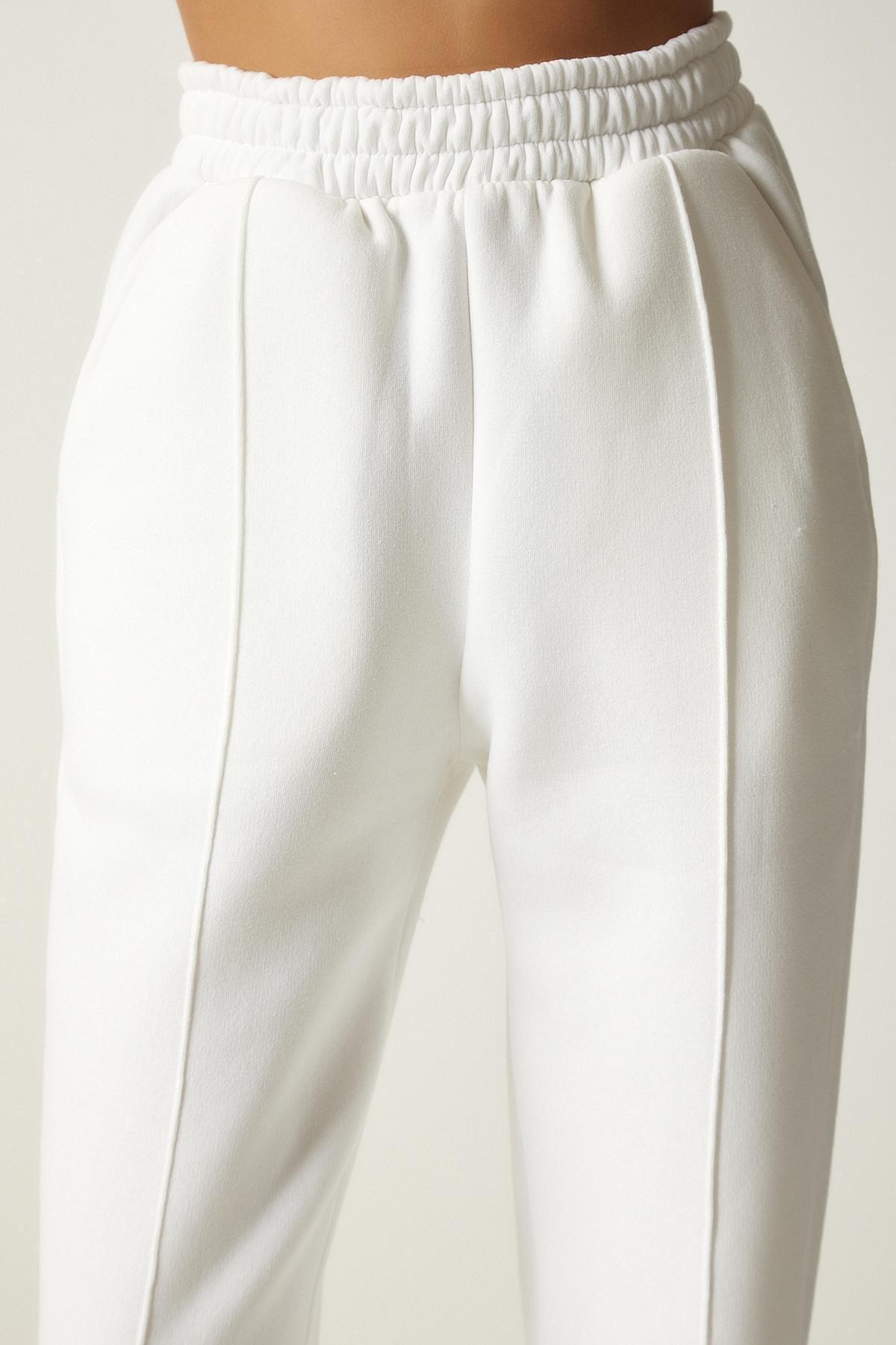 White Hooded Knitted Tracksuit, , large image number 6