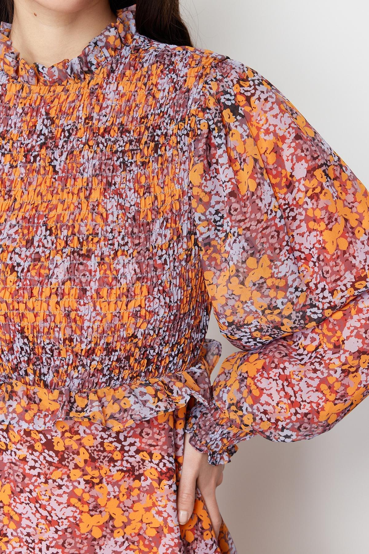 Multicolour Floral Waist Ruffle Dress, , large image number 4