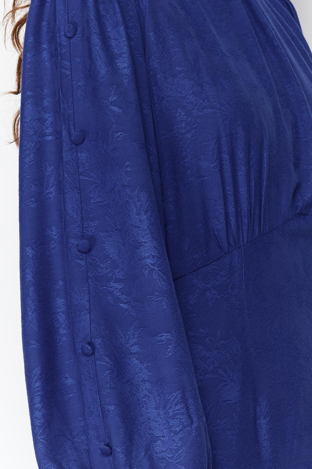 Navy Woven Dress, , large image number 9