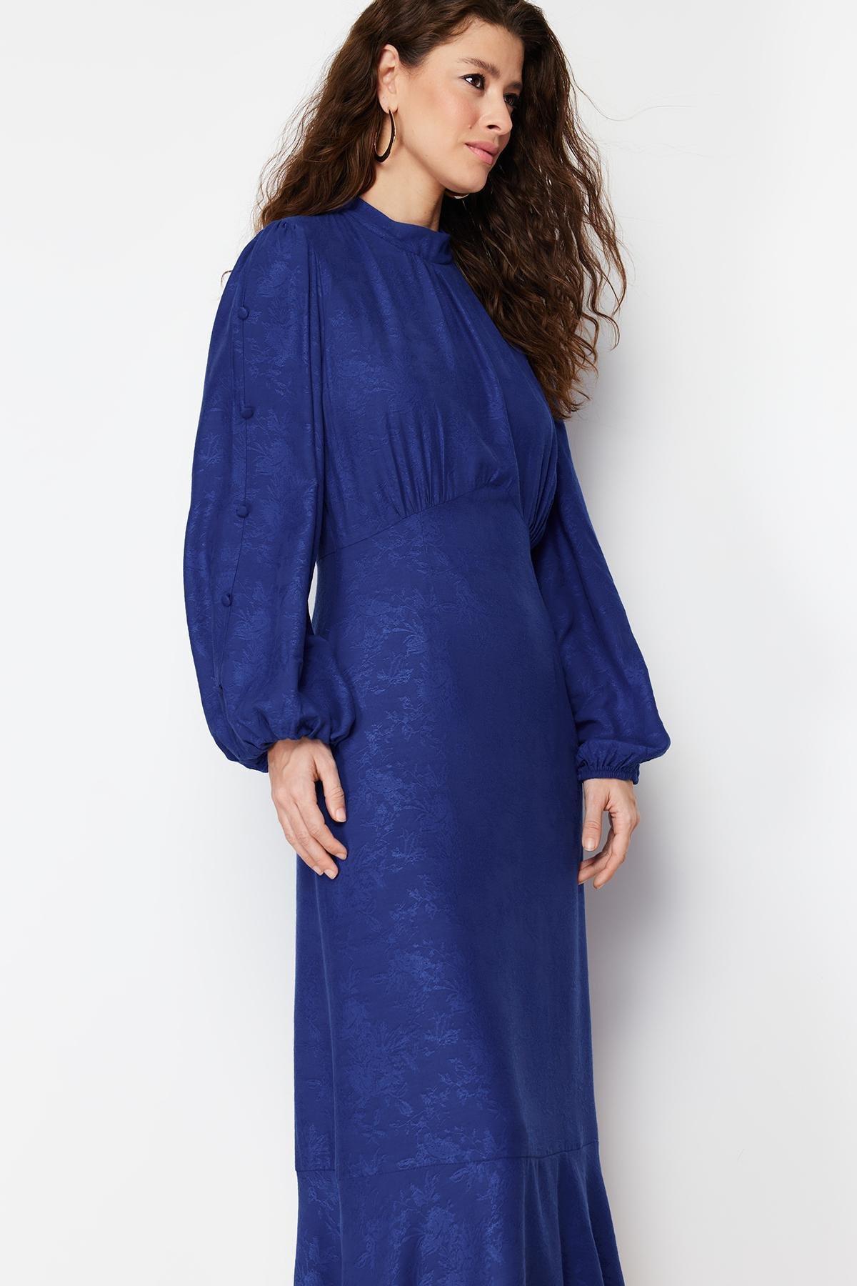 Navy Woven Dress, , large image number 10