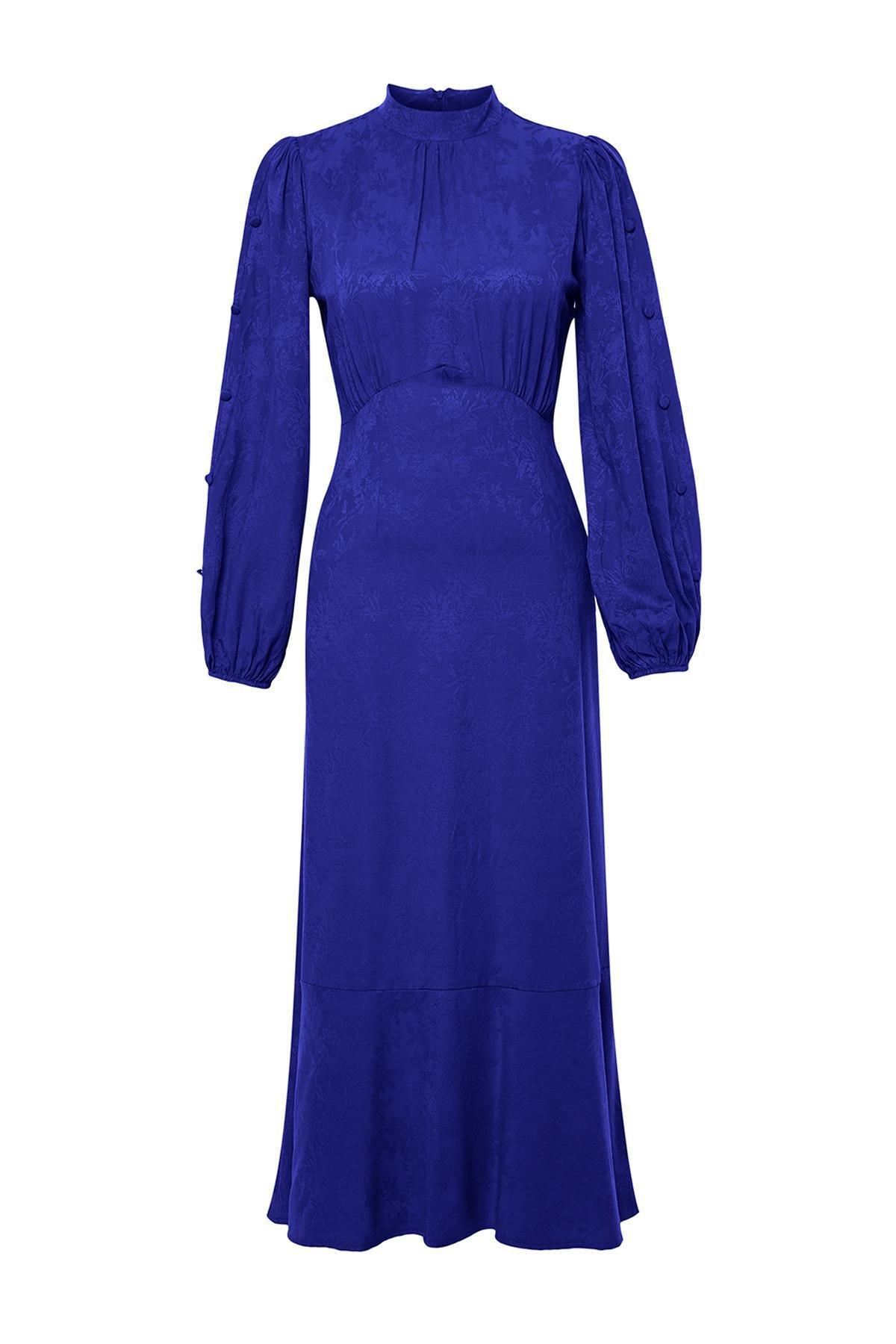 Navy Woven Dress, , large image number 12
