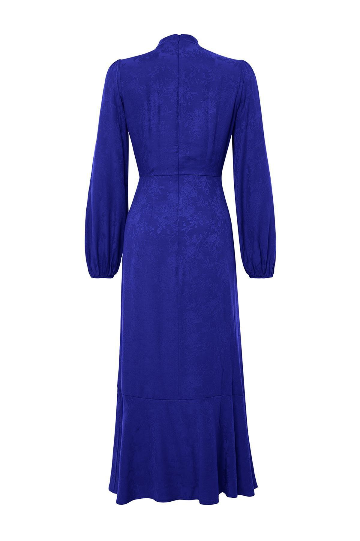 Navy Woven Dress, , large image number 14