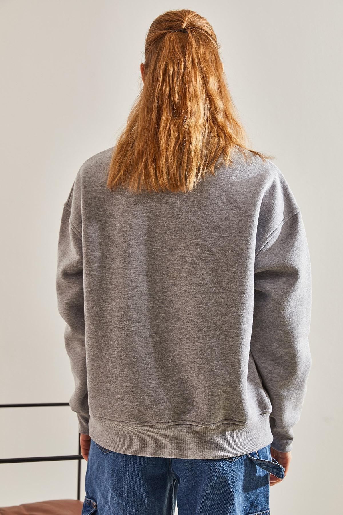 Grey Georgia Printed Sweatshirt, , large image number 4