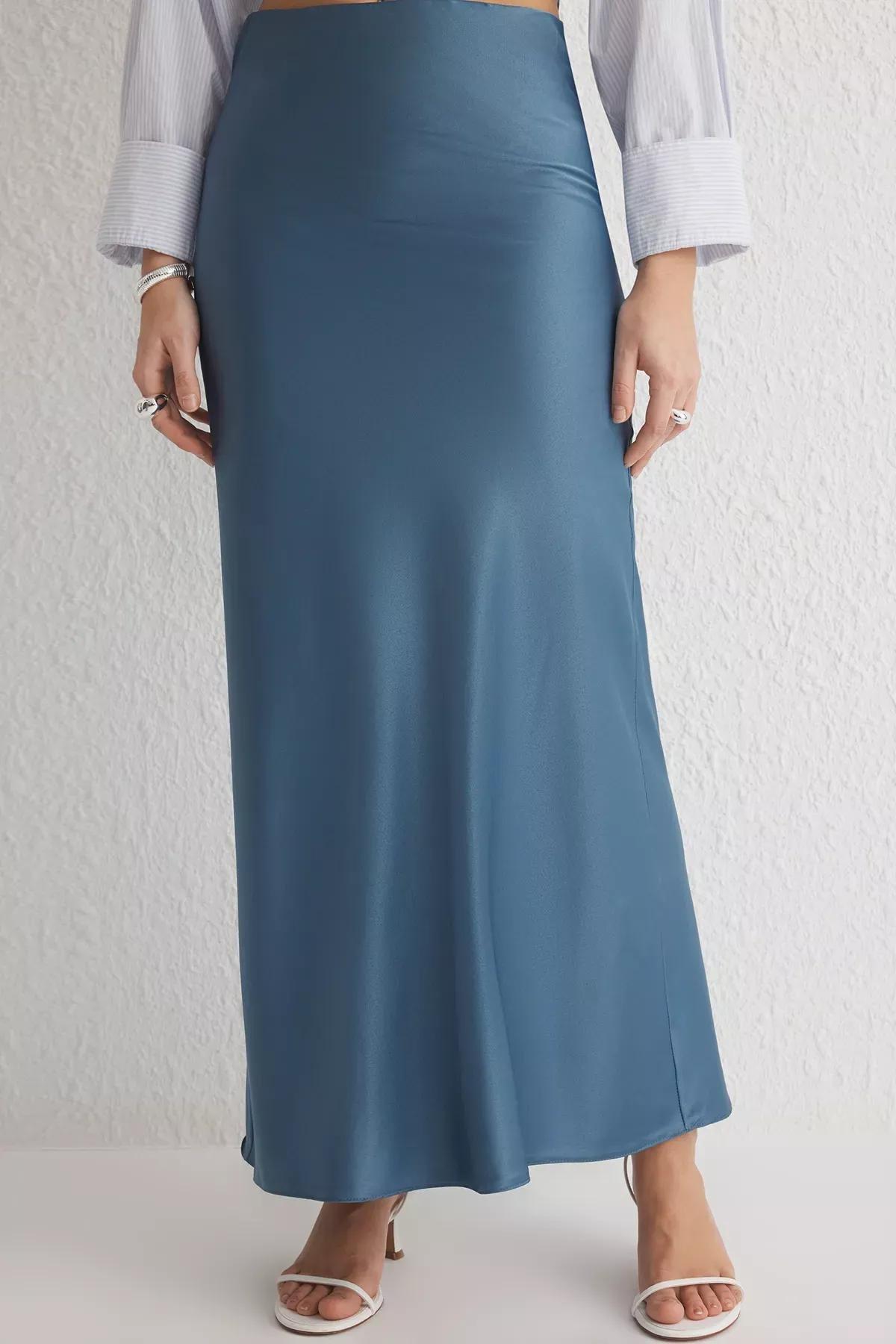 Purple Satin Fish Shape Skirt, , large image number 3