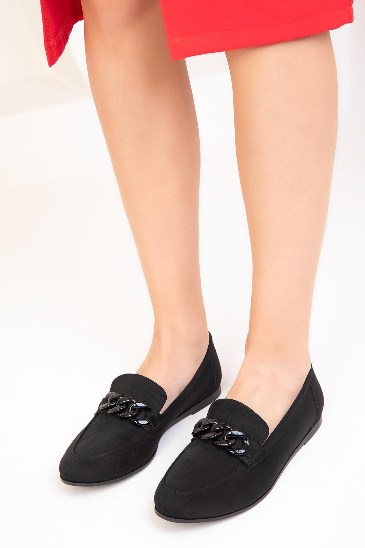 Black Suede Ballerinas, C101_2531, large image number 3