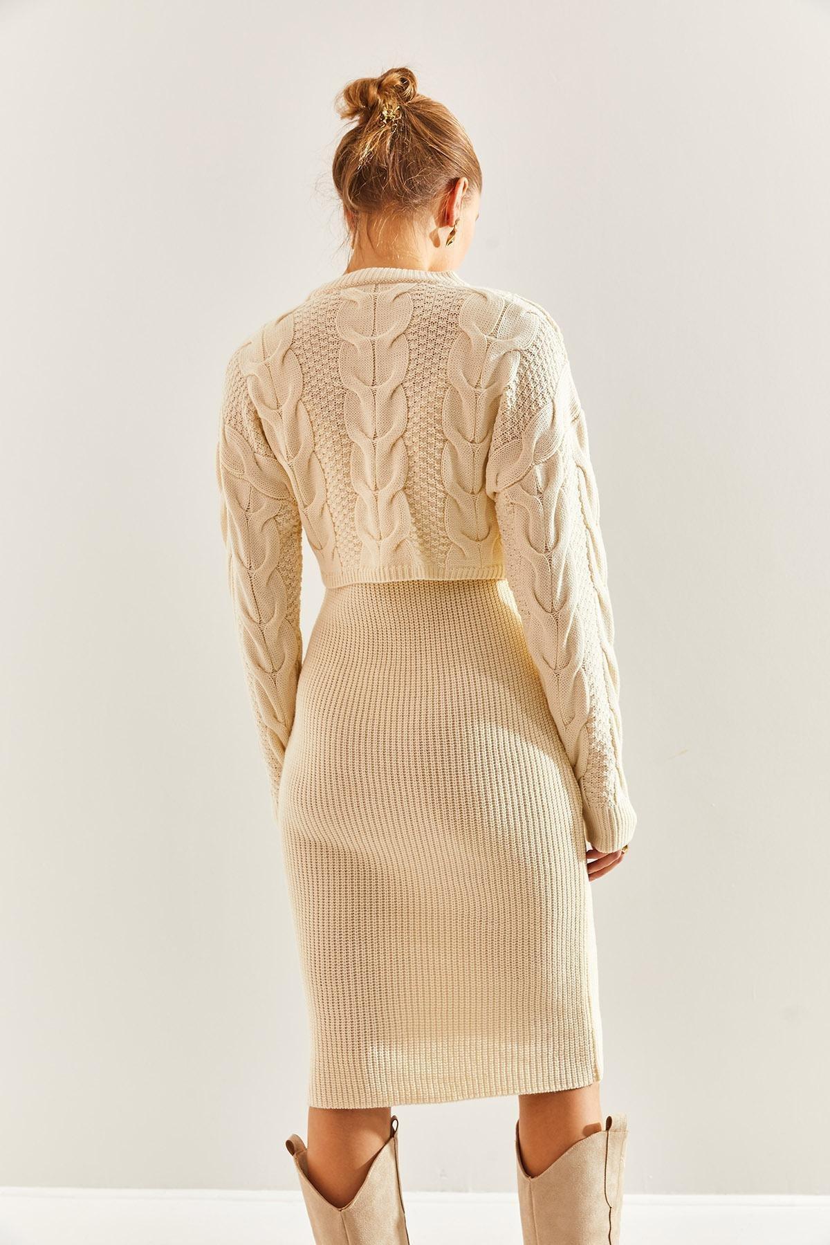 Cream Knitted Co-Ord Set, C101_162, large image number 2