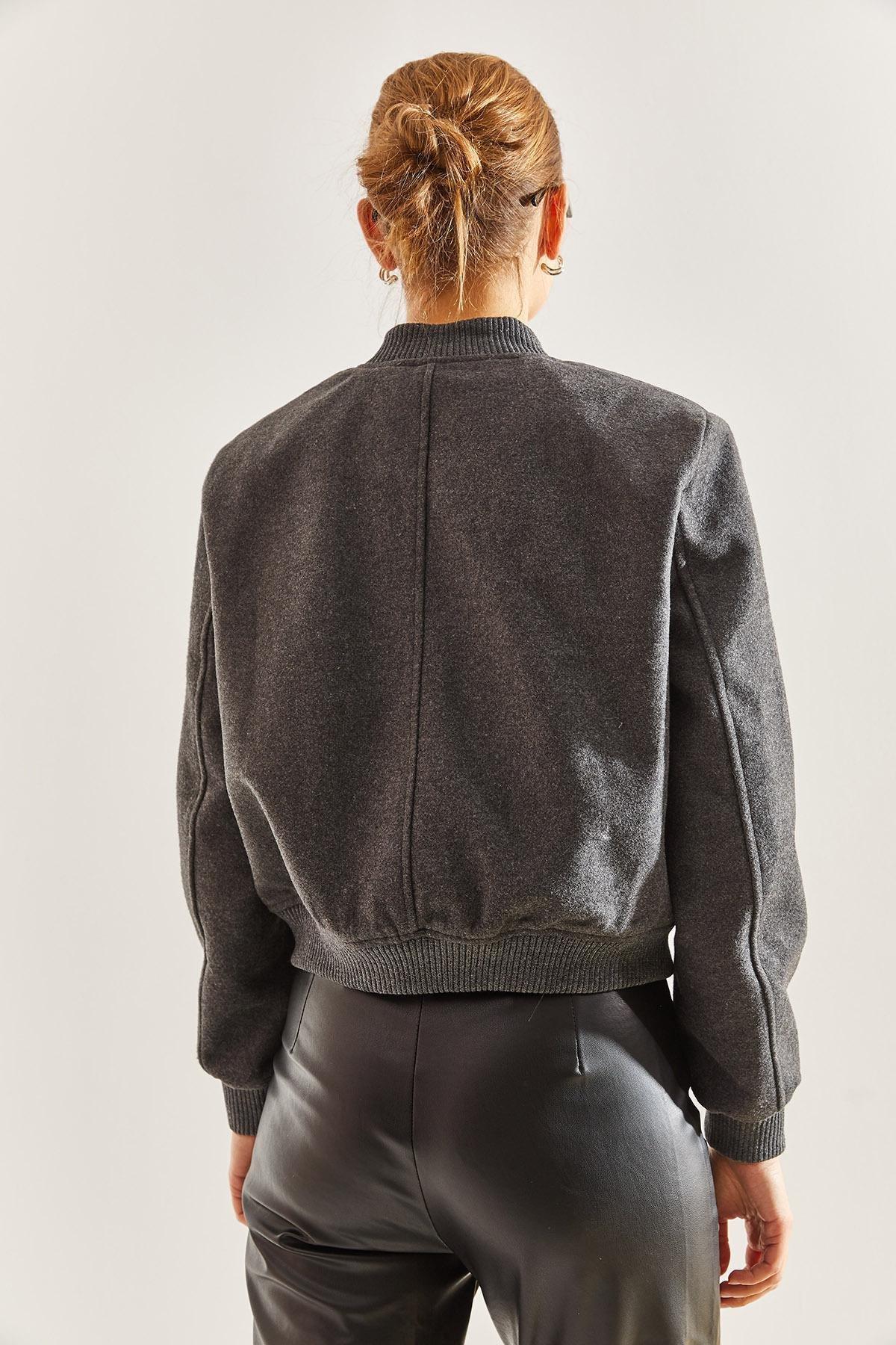 Grey Bomber Jacket, , large image number 2