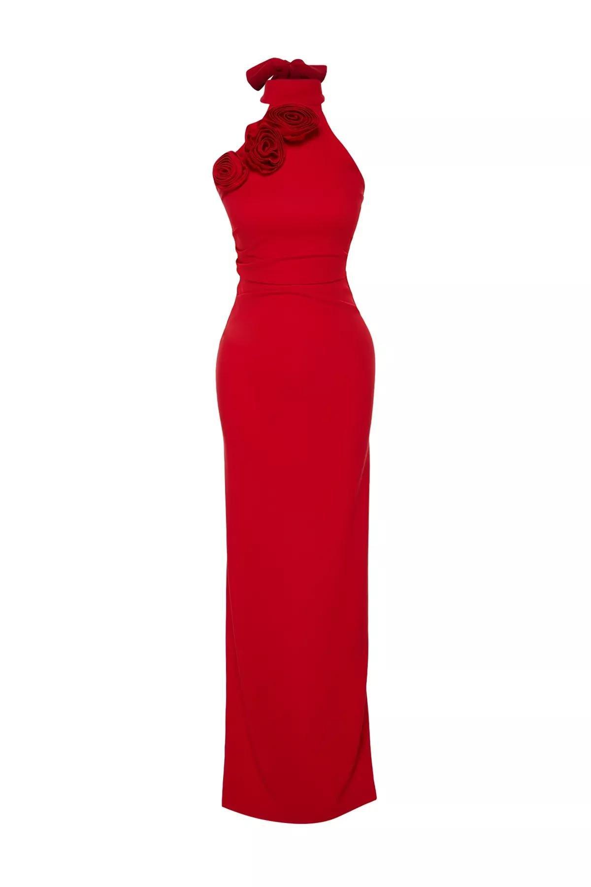 فستان مناسبات بورد، أحمر, Red, large image number 5