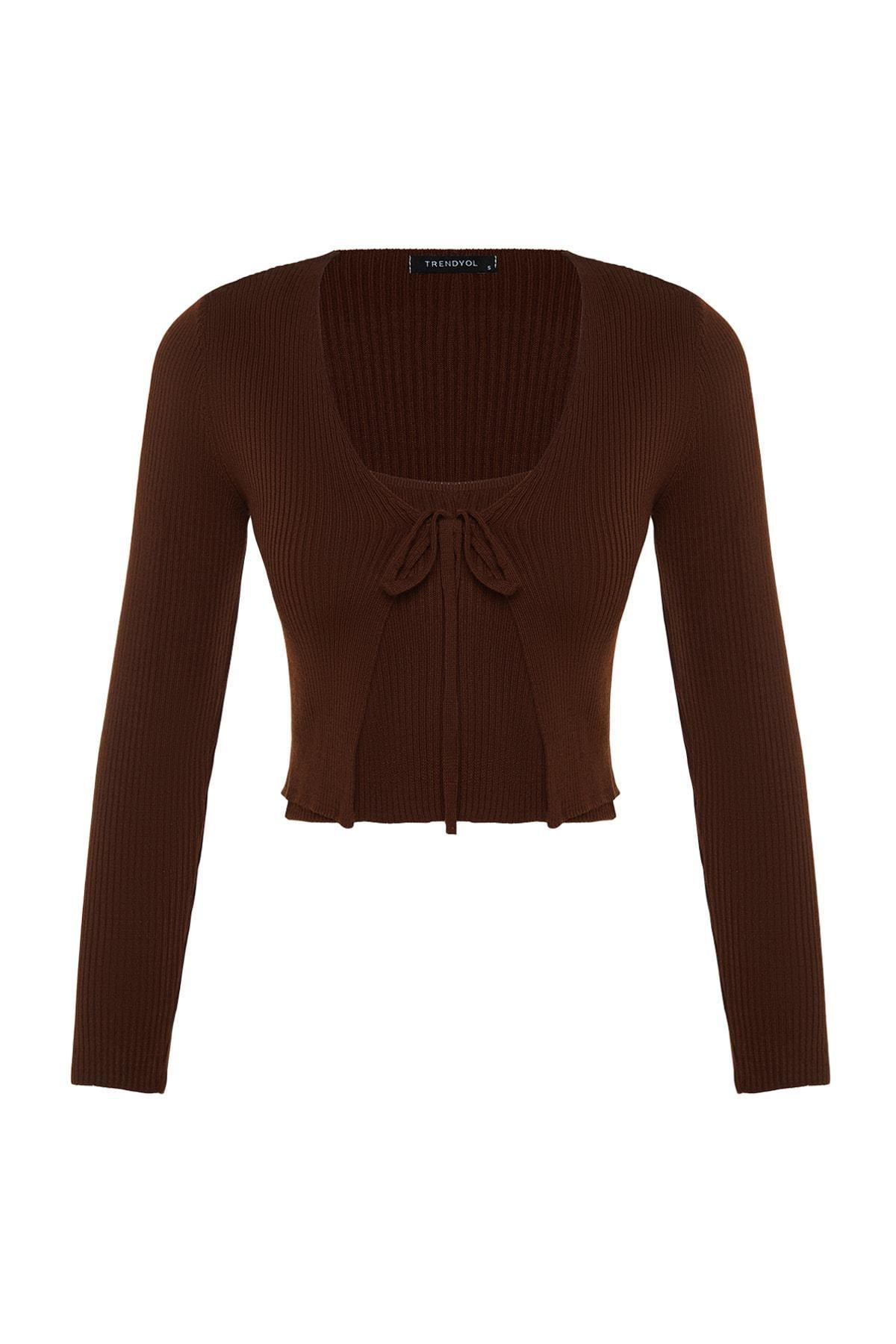 Brown Slim Cardigan, Set Of 2, , large image number 6