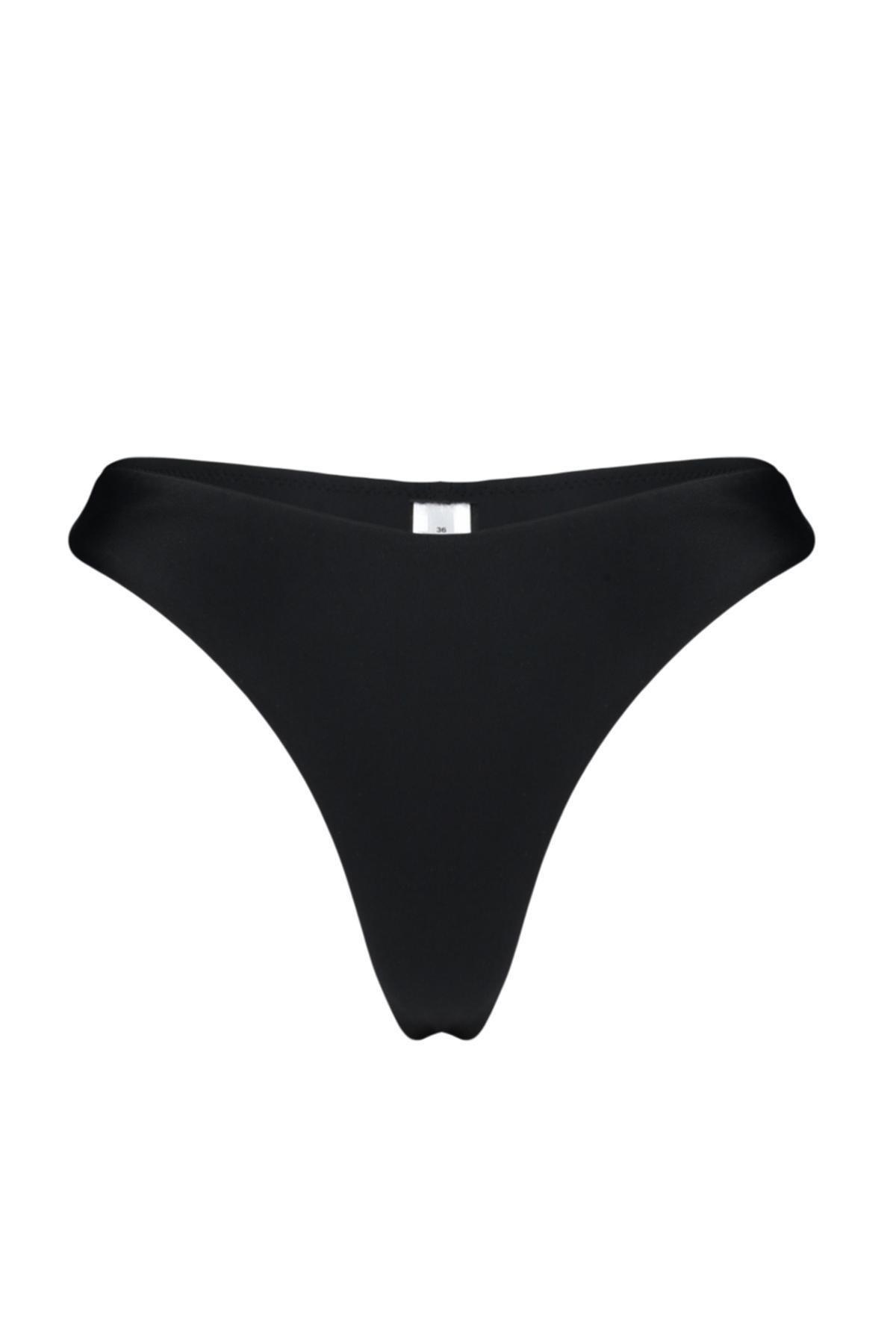 Black Thong Bikini Bottom TBESS24BA00130, single, , large image number 4
