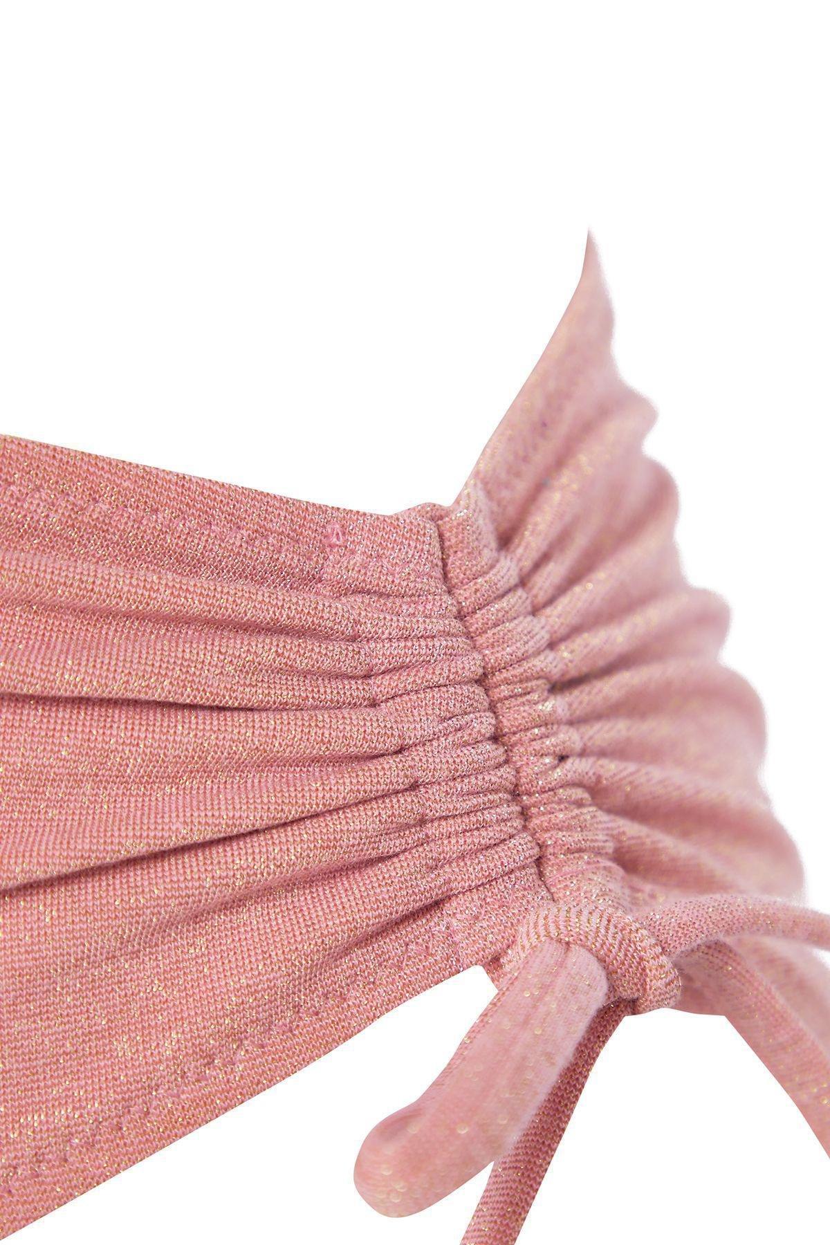 Pink Balconette Tie-Up High Waist Bikini Set, C101_5419, large image number 6