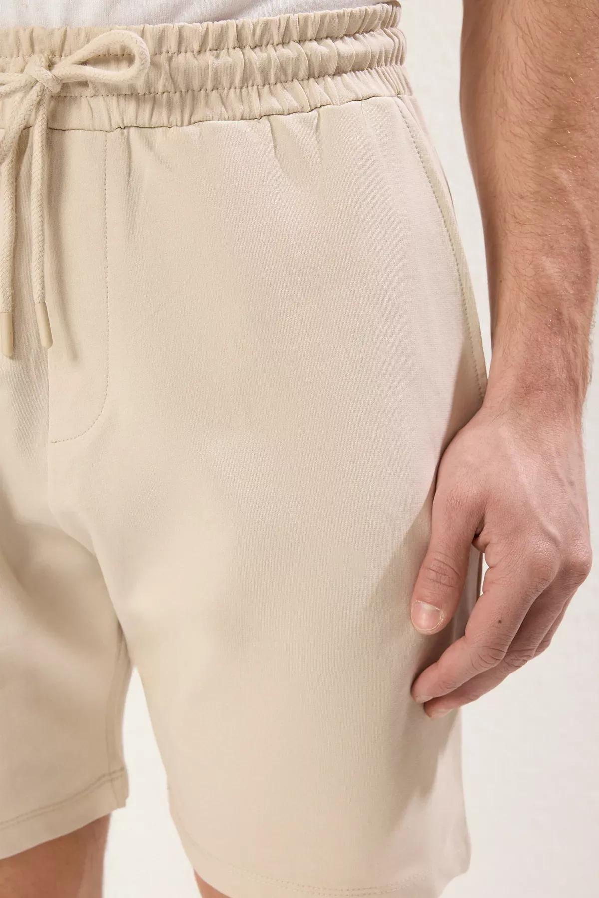 Navy-Beige Comfort Shorts, set of 2, Dark Blue-Stone, large image number 6