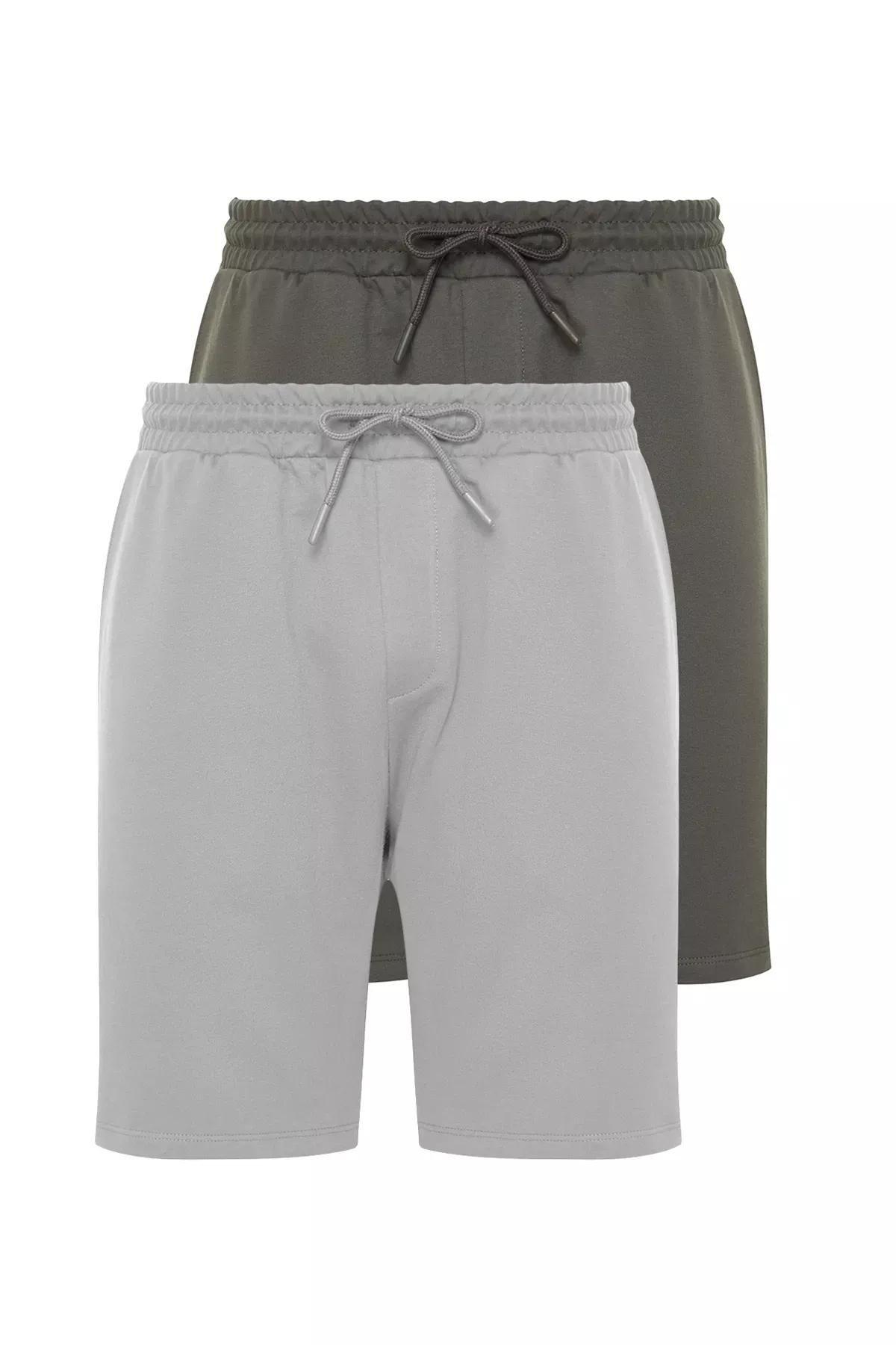 Grey Shorts, Set of 2, Anthracite-Multicolor, large image number 0