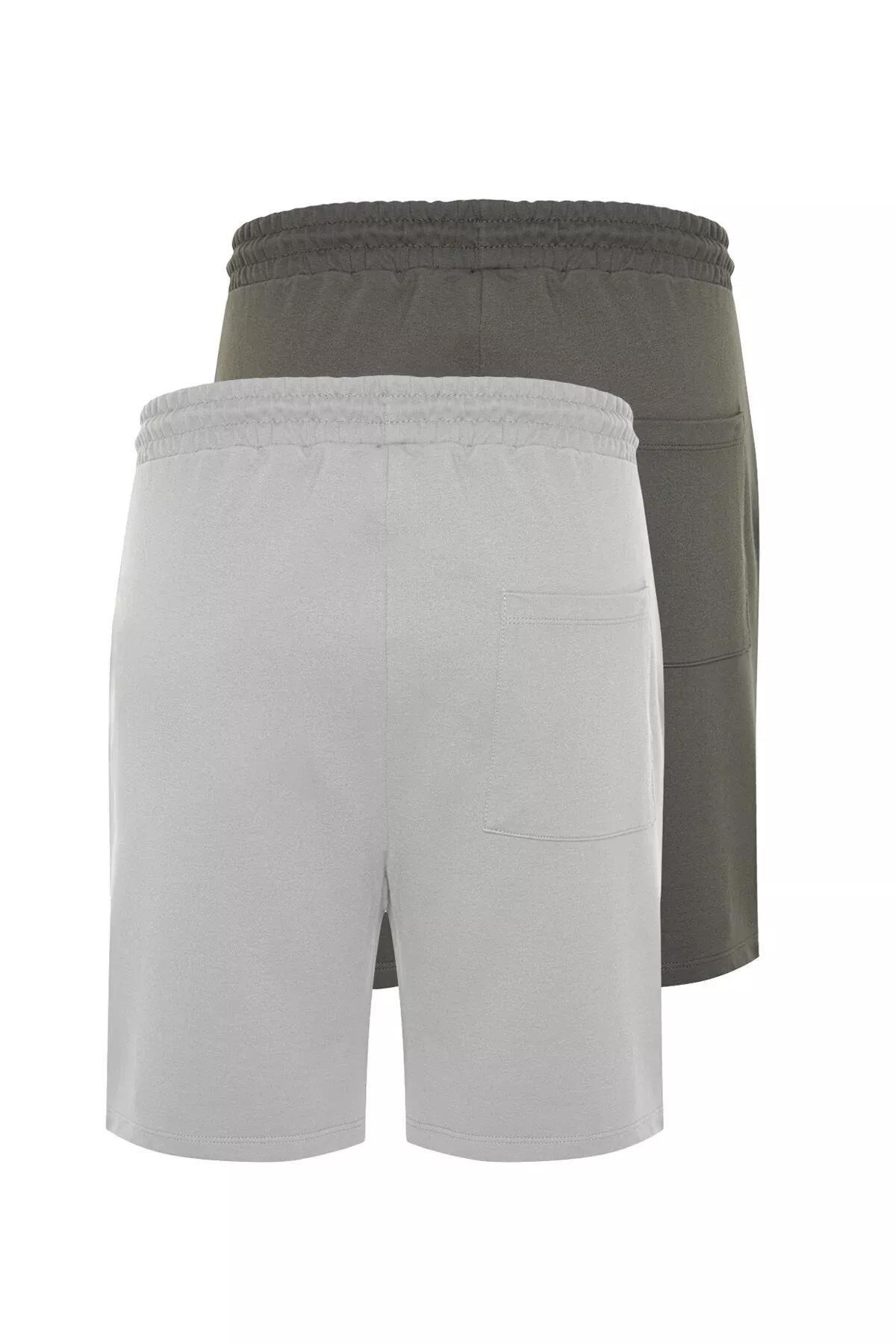 Grey Shorts, Set of 2, Anthracite-Multicolor, large image number 4