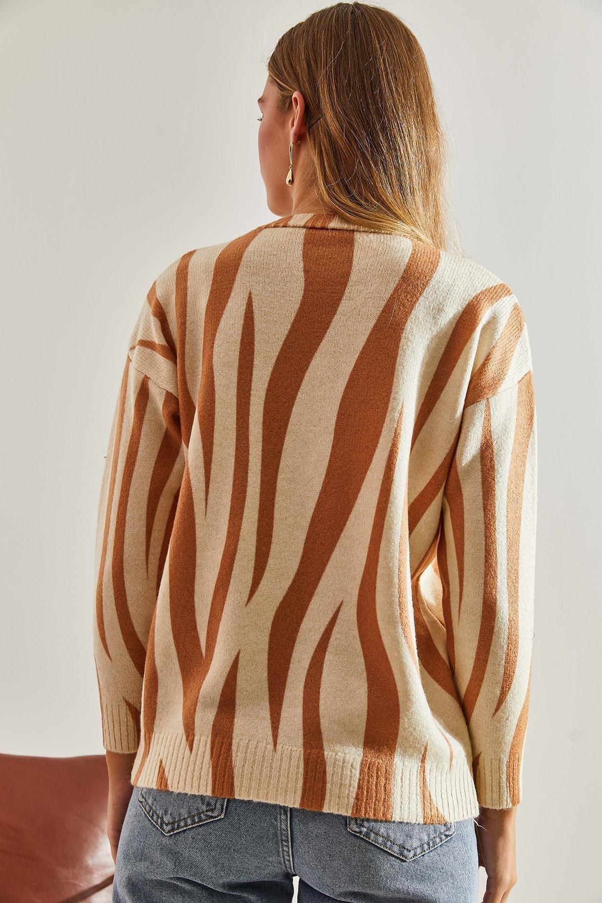 Beige Knitted Sweater, C101_4888, large image number 1