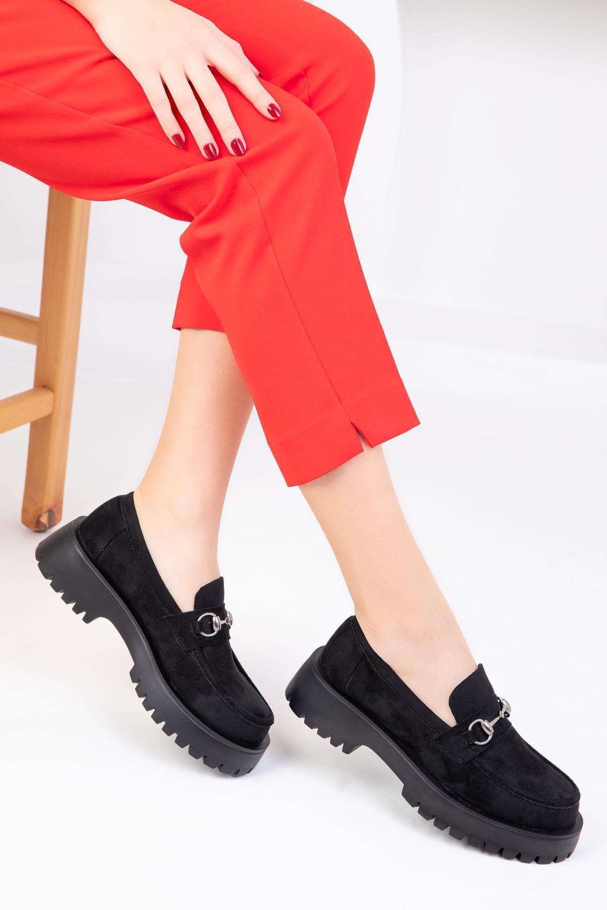 Black Suede Casual Shoes, C101_2531, large image number 2