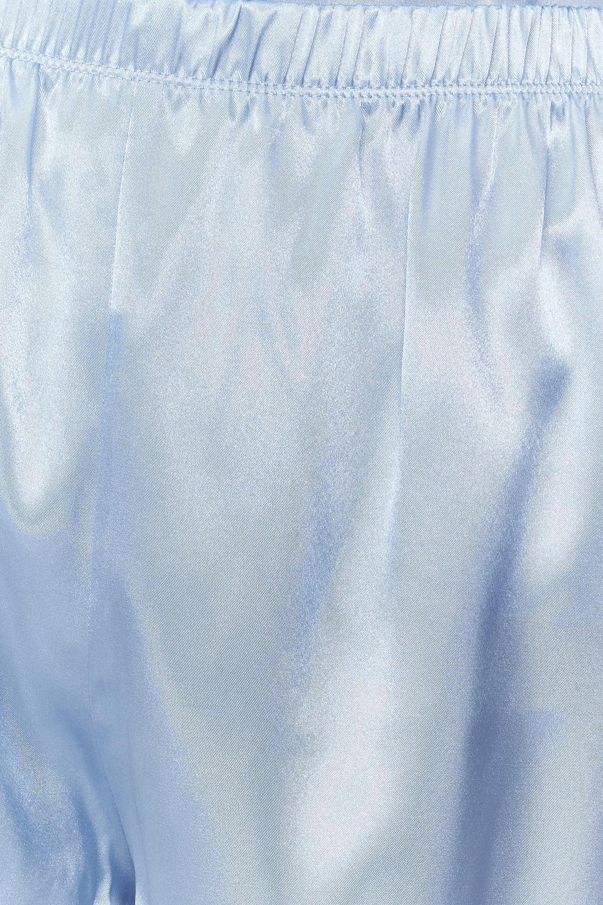 Blue Detailed Pajamas Set, , large image number 4
