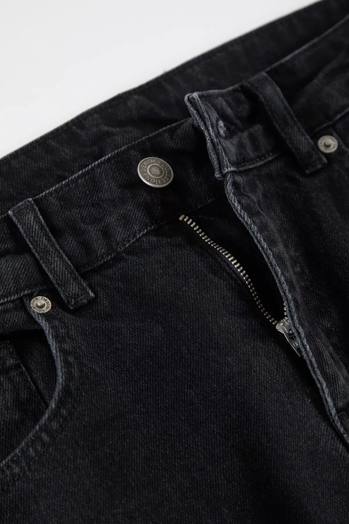 Black Baggy Denim Jeans, , large image number 5