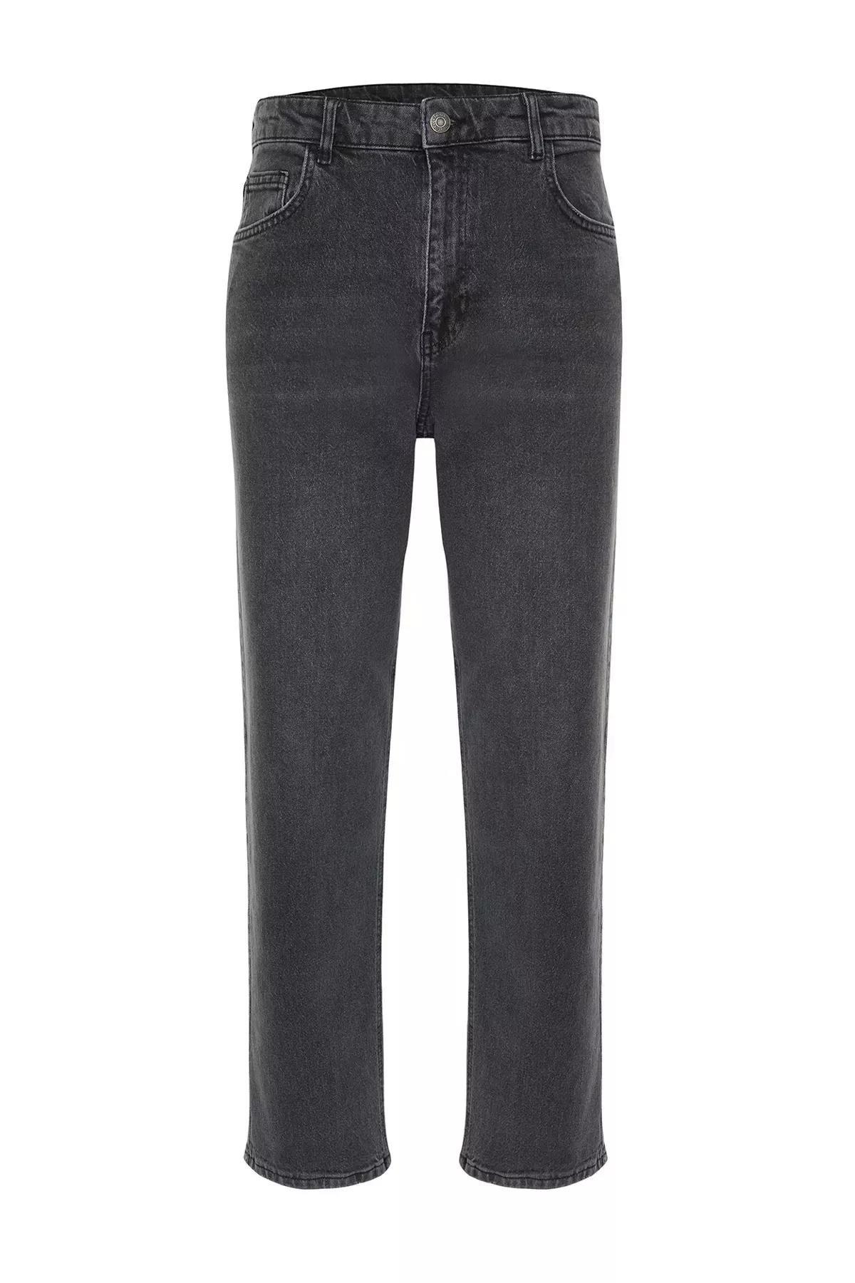 Grey 90s Straight Loose Denim Jeans, , large image number 10